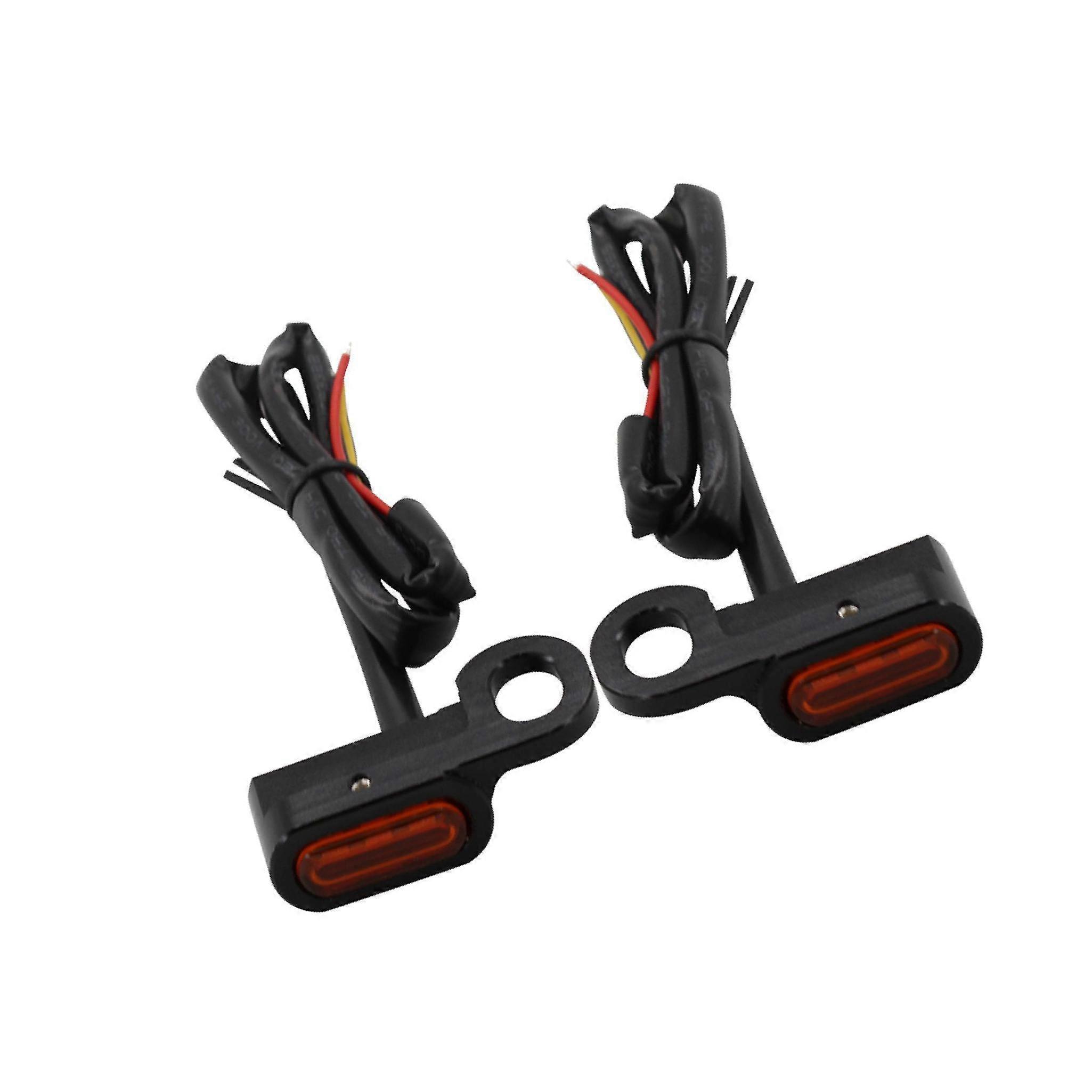 Durable 2Pc LED Turn Signal Indicator Lights for Touring for Softail Long-lasting Performance