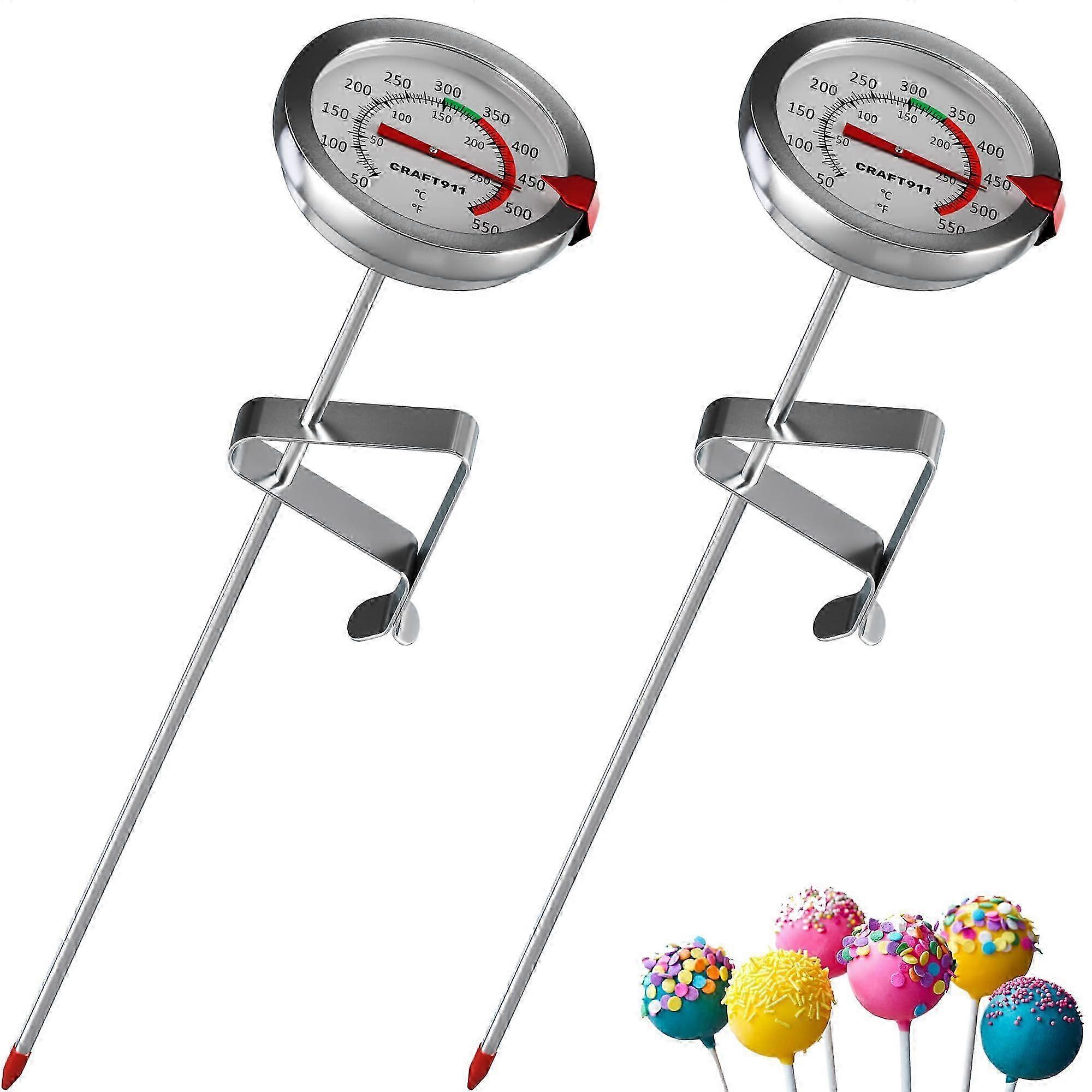 25-26 2 Pack Thermometer for Candle Making 8 Inch