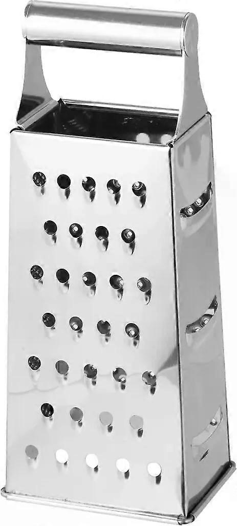 Fackelmann square grater, vegetable grater with 4 different grating surfaces,