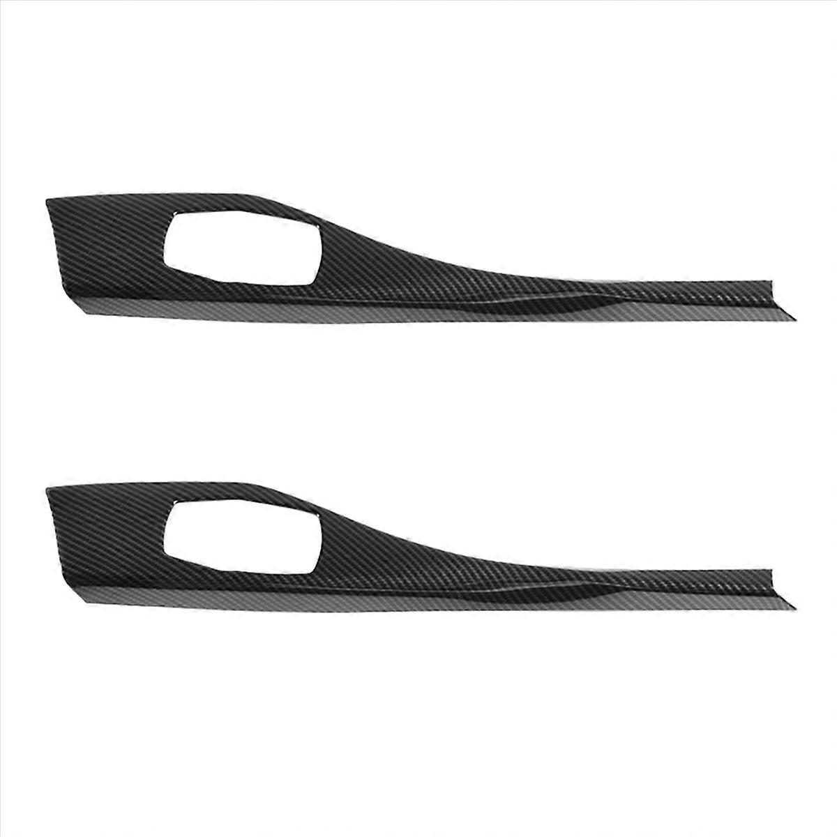 Carbon Fiber Central Control Multimedia Button Panel Frame Cover LHD