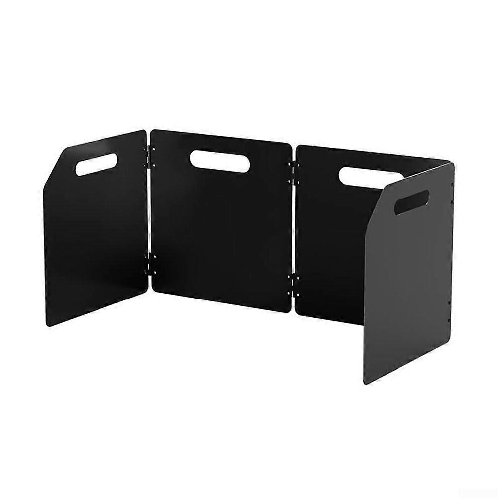 Sturdy Windshield for Outdoor Cooking FourFold Folding Design Portable Windshield for Stability and Easy Transport