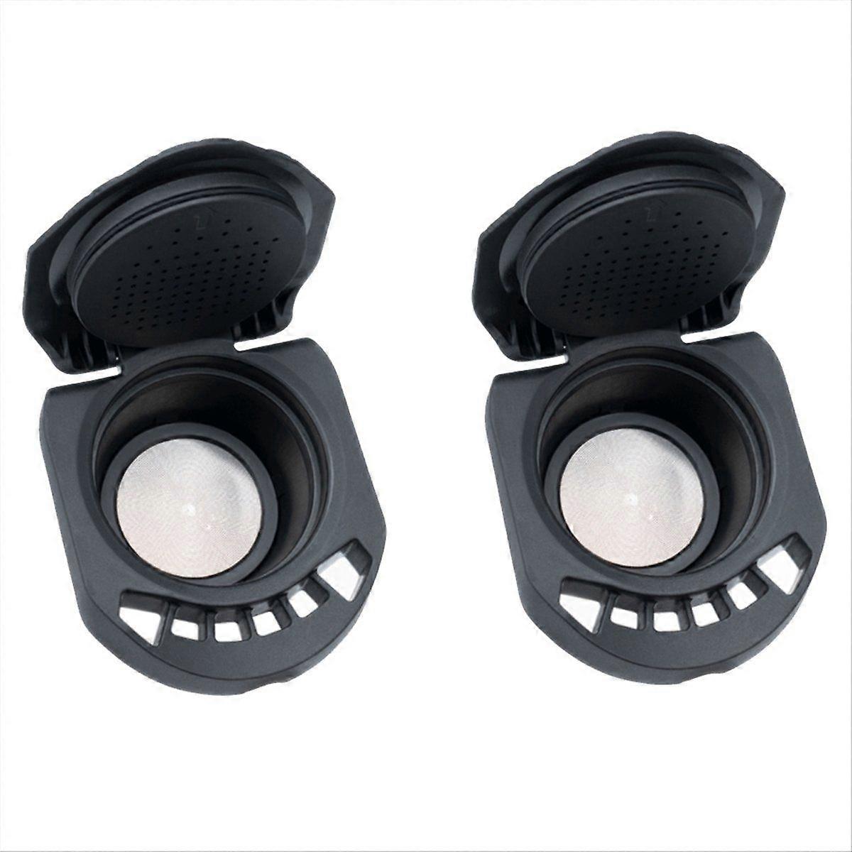 2PCS Reusable Adapter for Machine Can Add Powder Directly Coffee O-Ring for Coffee Adapter