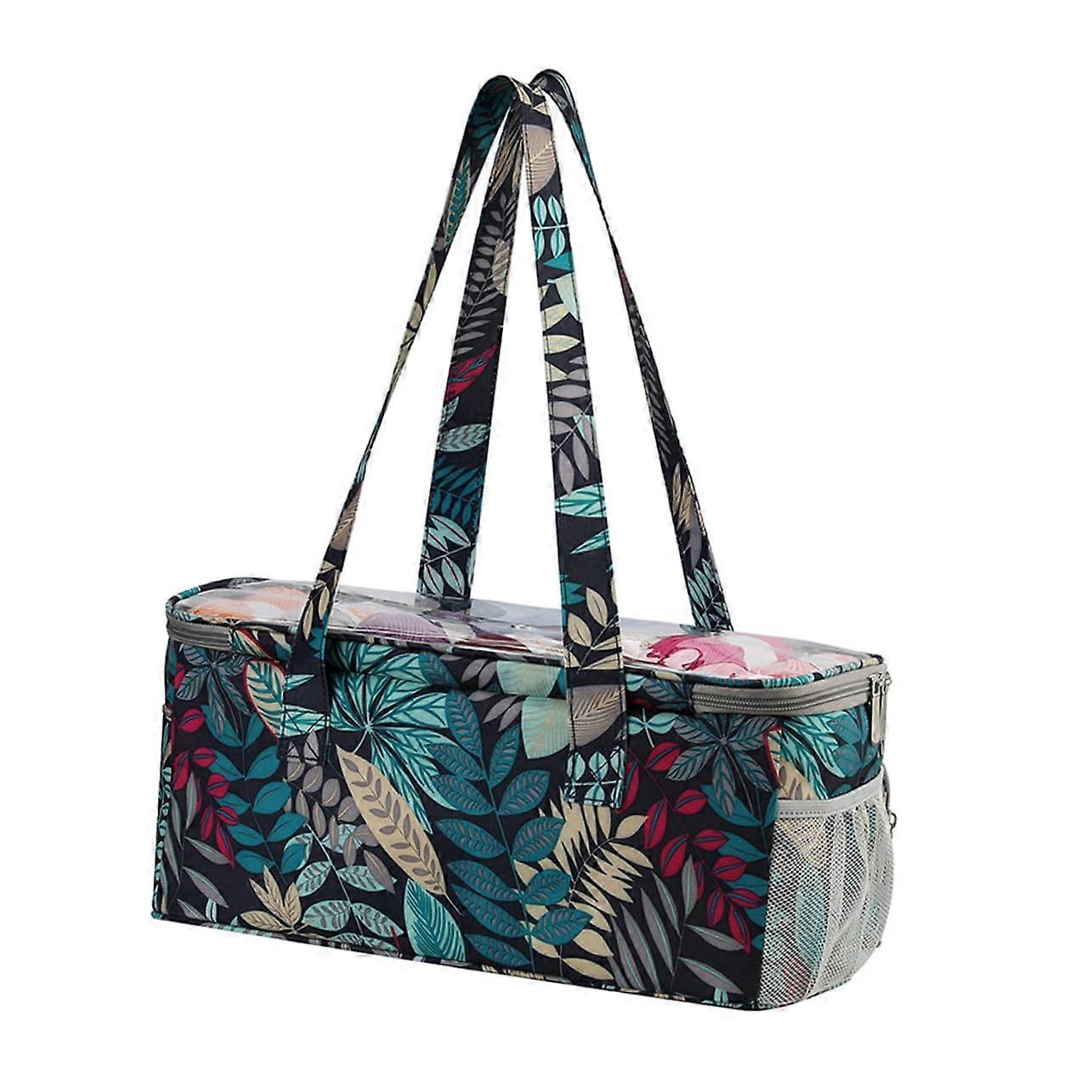 Knitting Tool Tote Large Capacity Yarn Storage Bag For Beginners And Crocheters With  Stylish Pattern Organizer