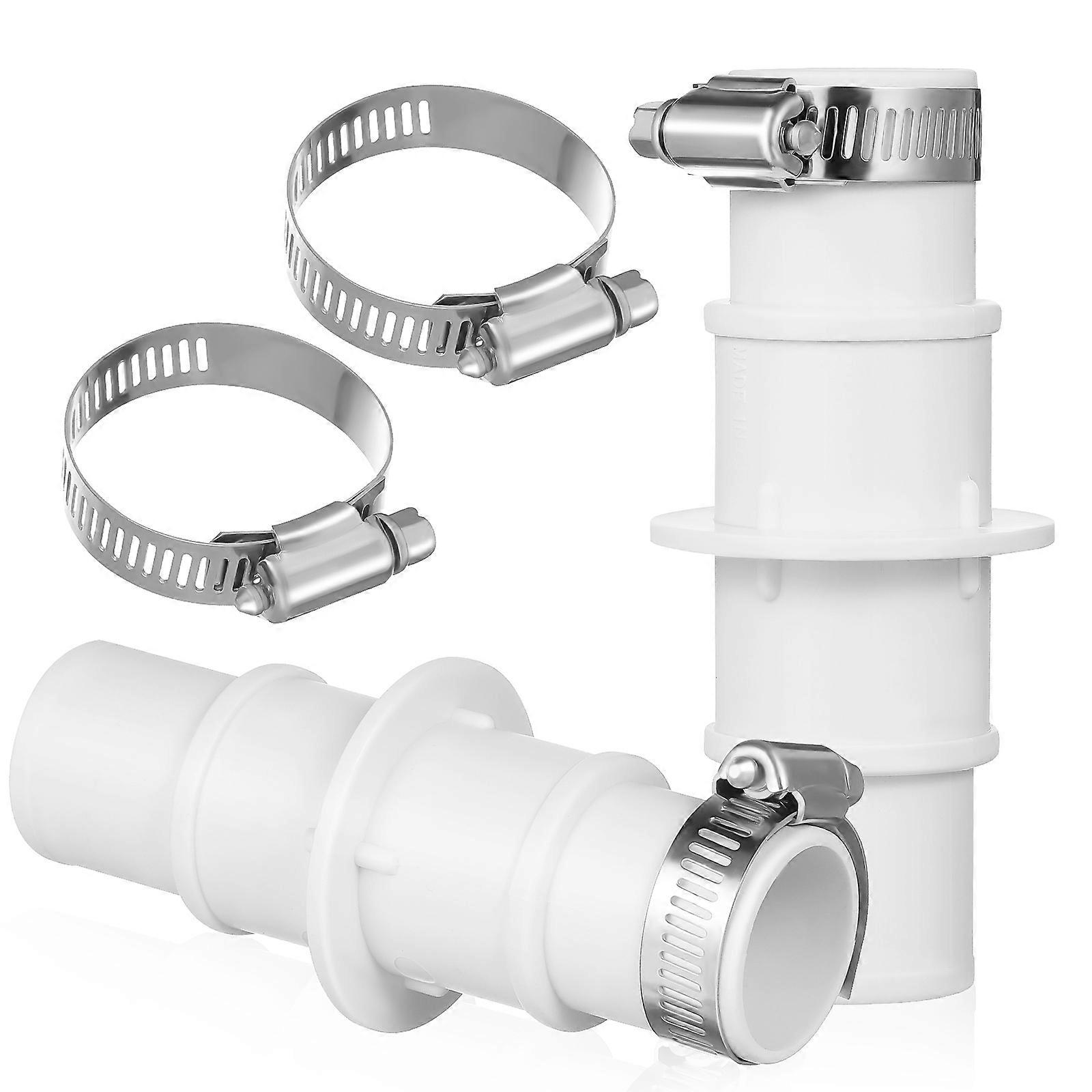 Pool Hose Connector Coupling for Sturdy Connection 2Sets PVC