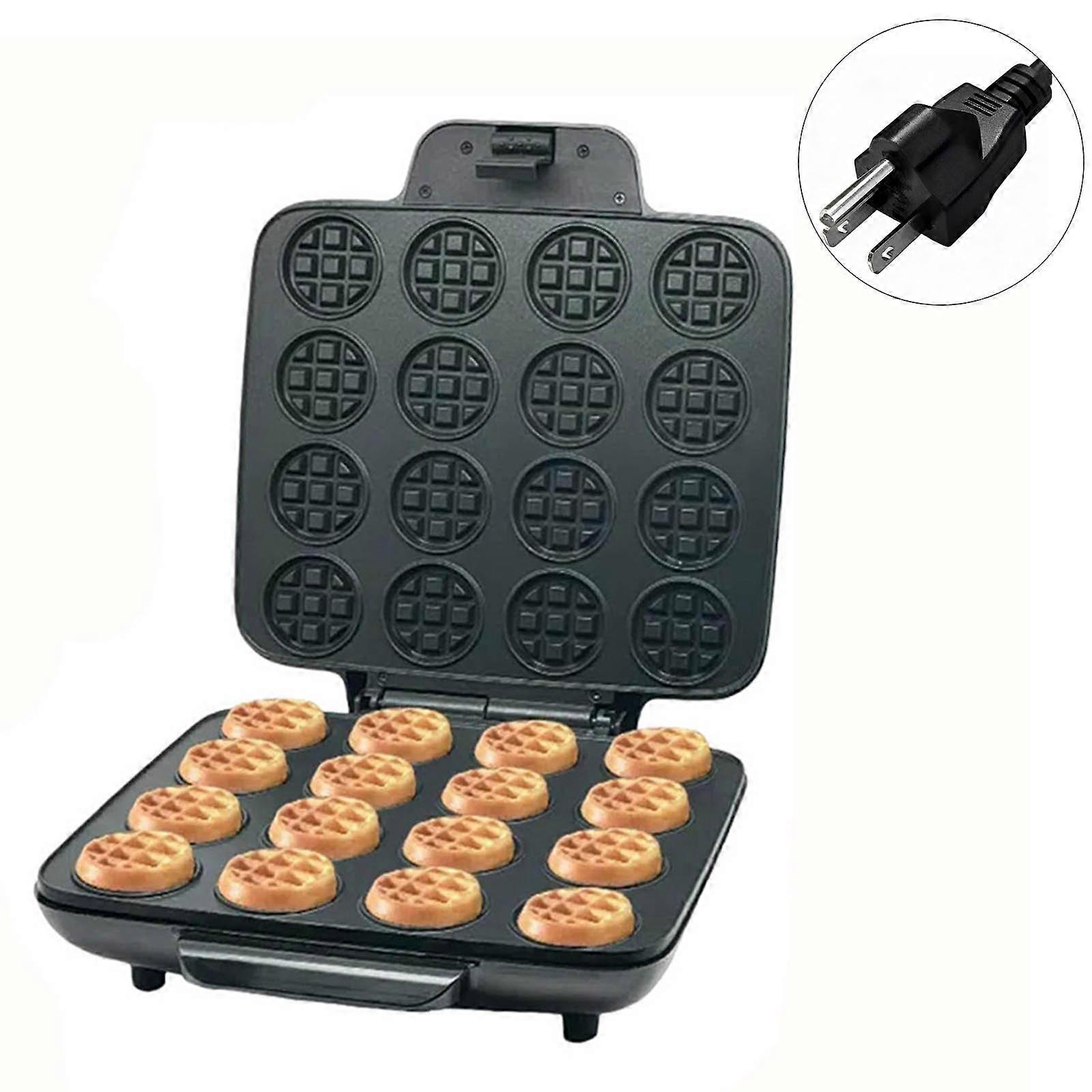 NonStick Waffle Iron Portable Pancake Maker Dessert Snacking Machine 16 Hole Waffle Mold Bakeware Easy to Clean Multicolor