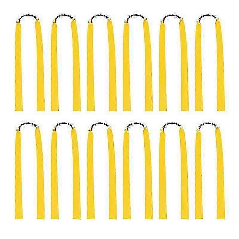 12pcs Rubber Bands For Catapult Widened Flat Catapult Bands Elastics For Hunting