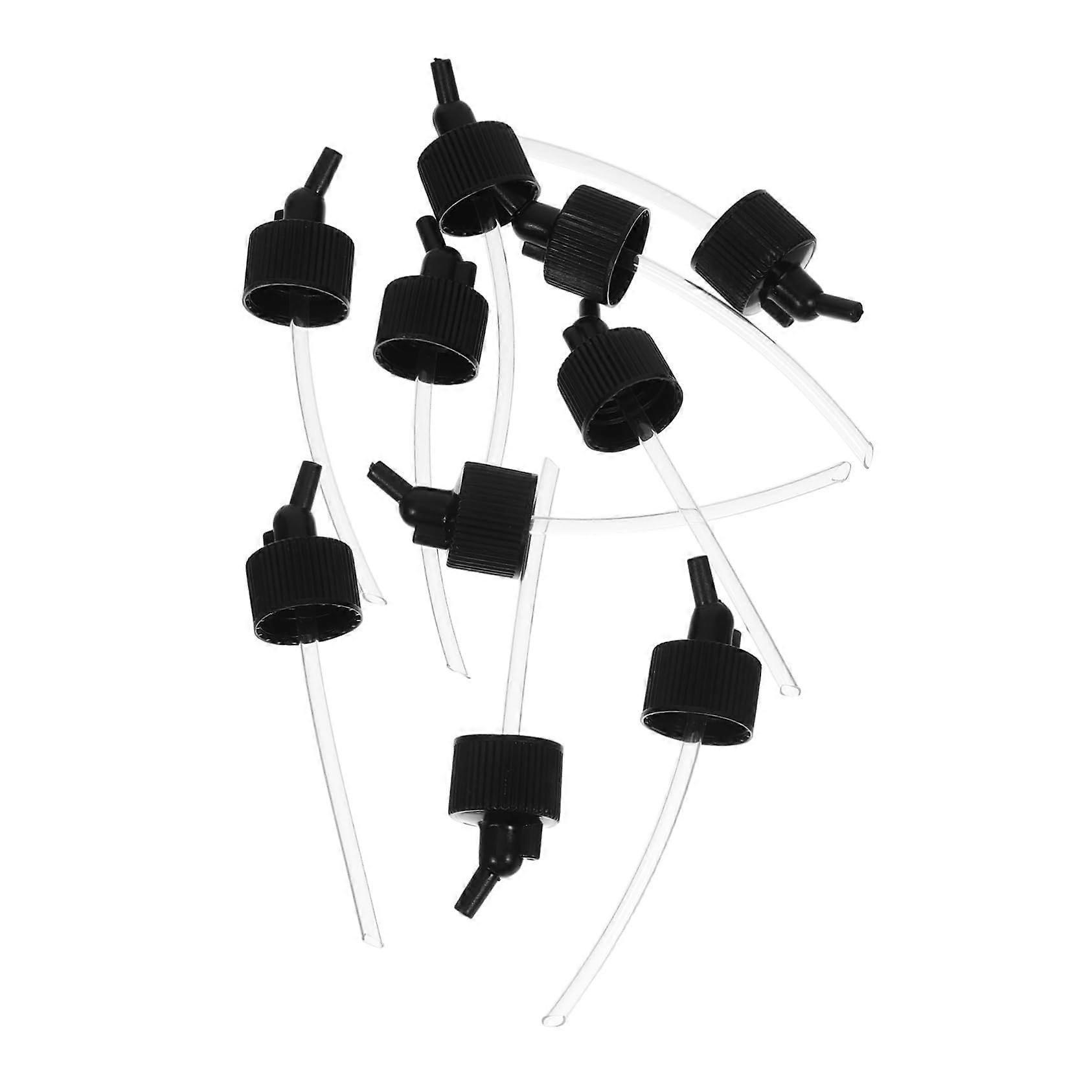 Airbrush Bottle Lid Adapter Set of 10 for Spray Paint Jars and Hobby Painting Tools