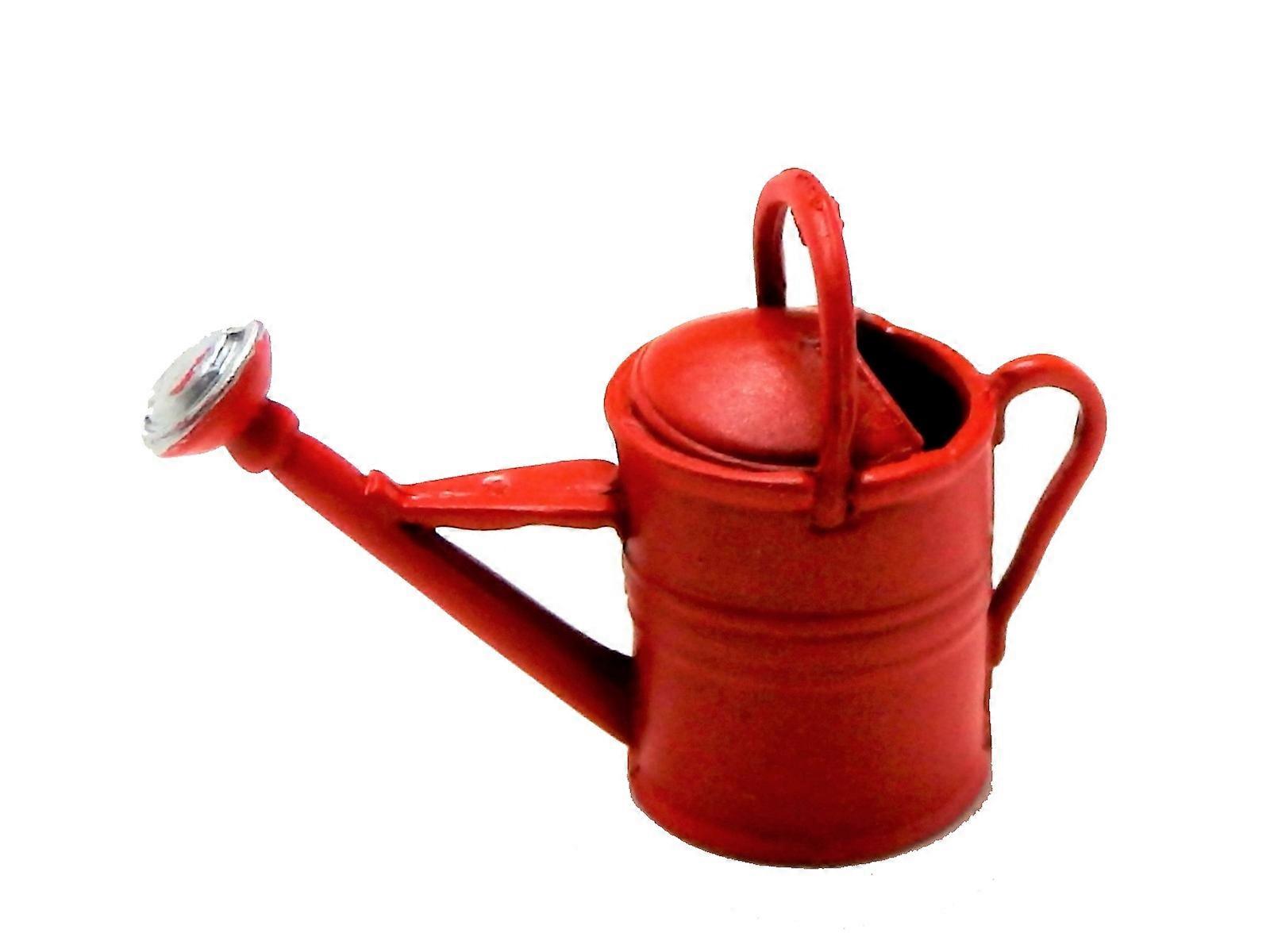 دمى البيت سقي الأحمر يمكن مصغرة حديقة ملحق المعادن 