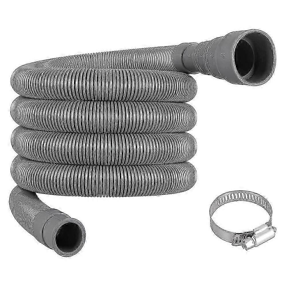 Drain Hose Extension Set Universal Washing Machine Hose 6.5ft, Include Drain Hoses Hose Clamps