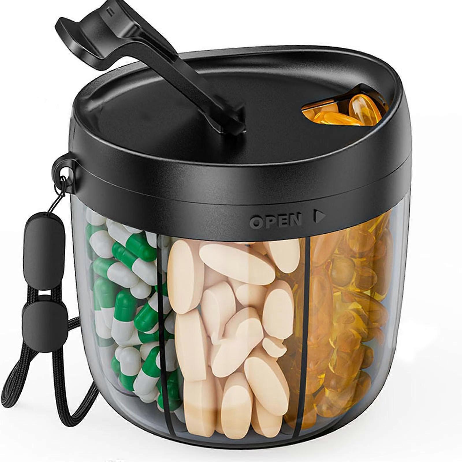 Pilulier portable multicolore avec dosage précis et léger