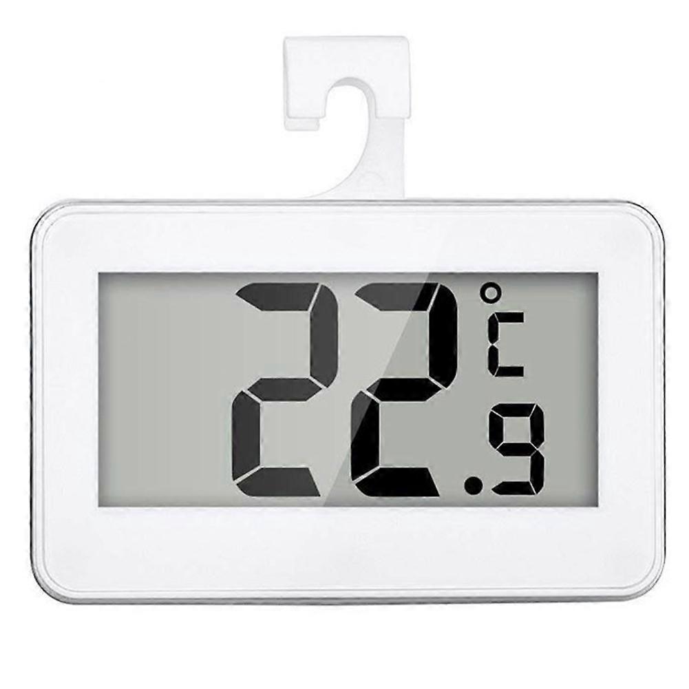 2 Pcs Fridge Thermometer, LCD Display Fridge Temperature Refrigerator Freezer Thermometer