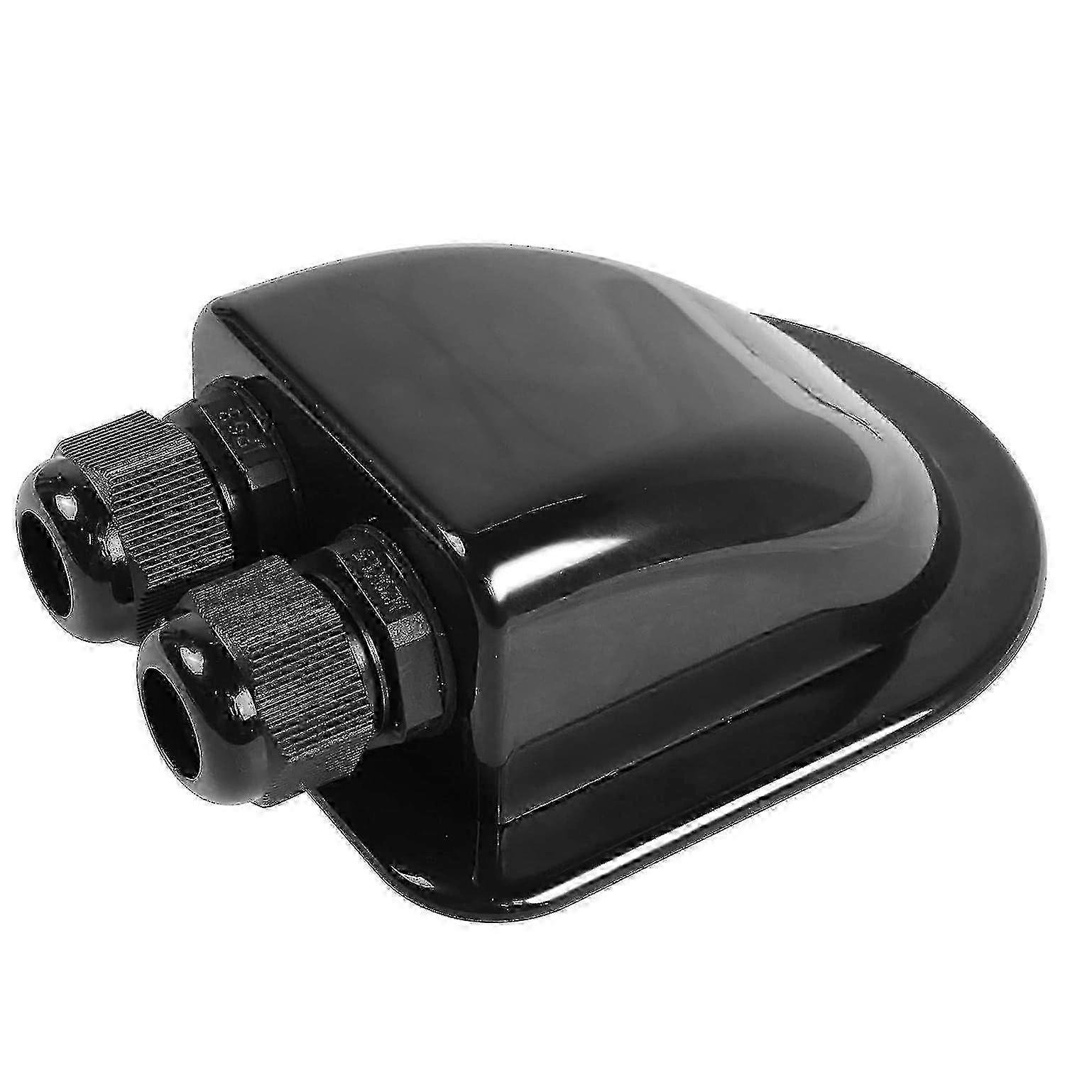 w Abs Solar Double Cable Entry Gland Ip68 Waterproof,cable With Maximum Outer Diameter Of 8mm Is Allowed To Pass Through(black)