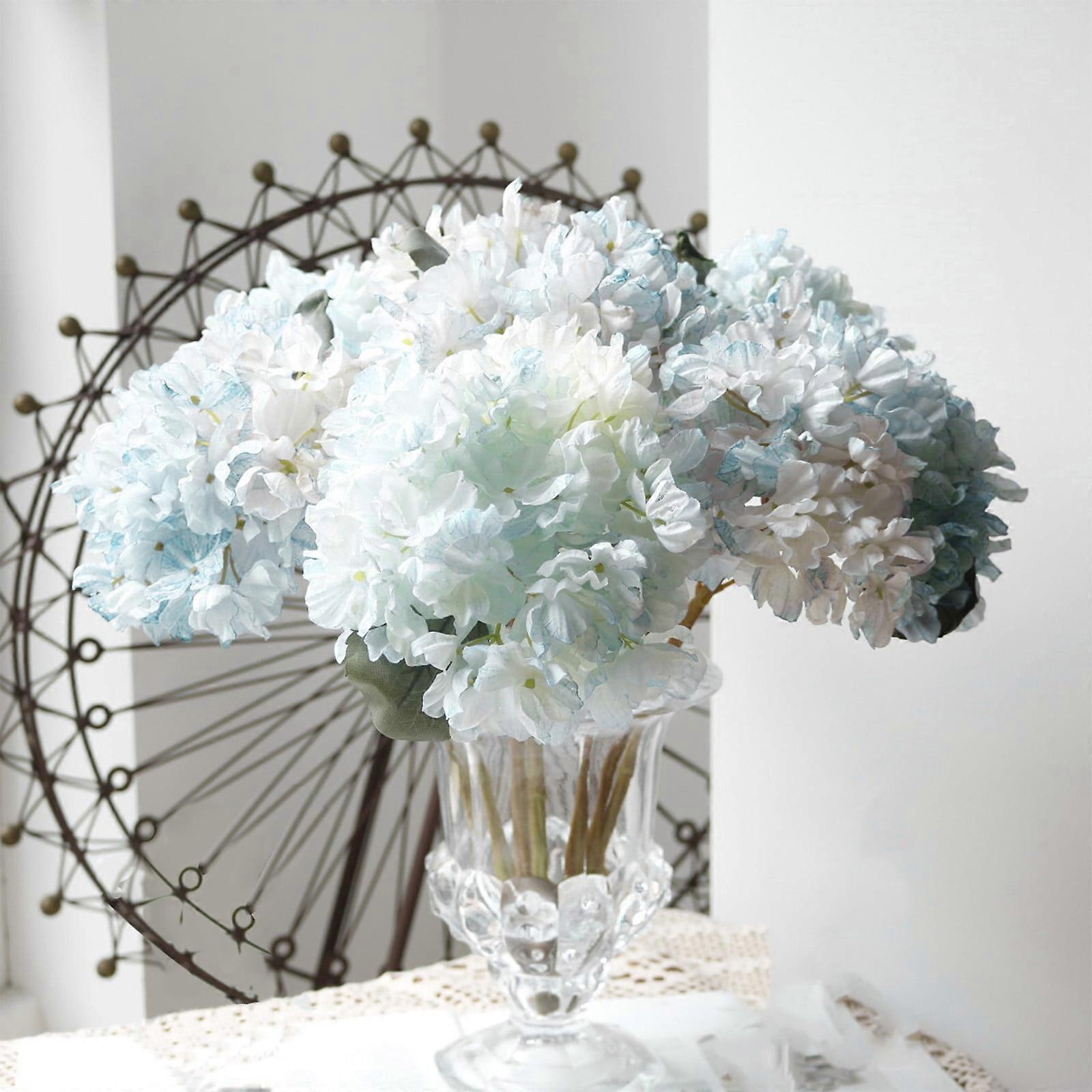1Pc Artificial Hydrangea Flower - Portable Single Branch, Fake Hydrangea for Wedding, Home Decor, Eco-Friendly Simulation Flower