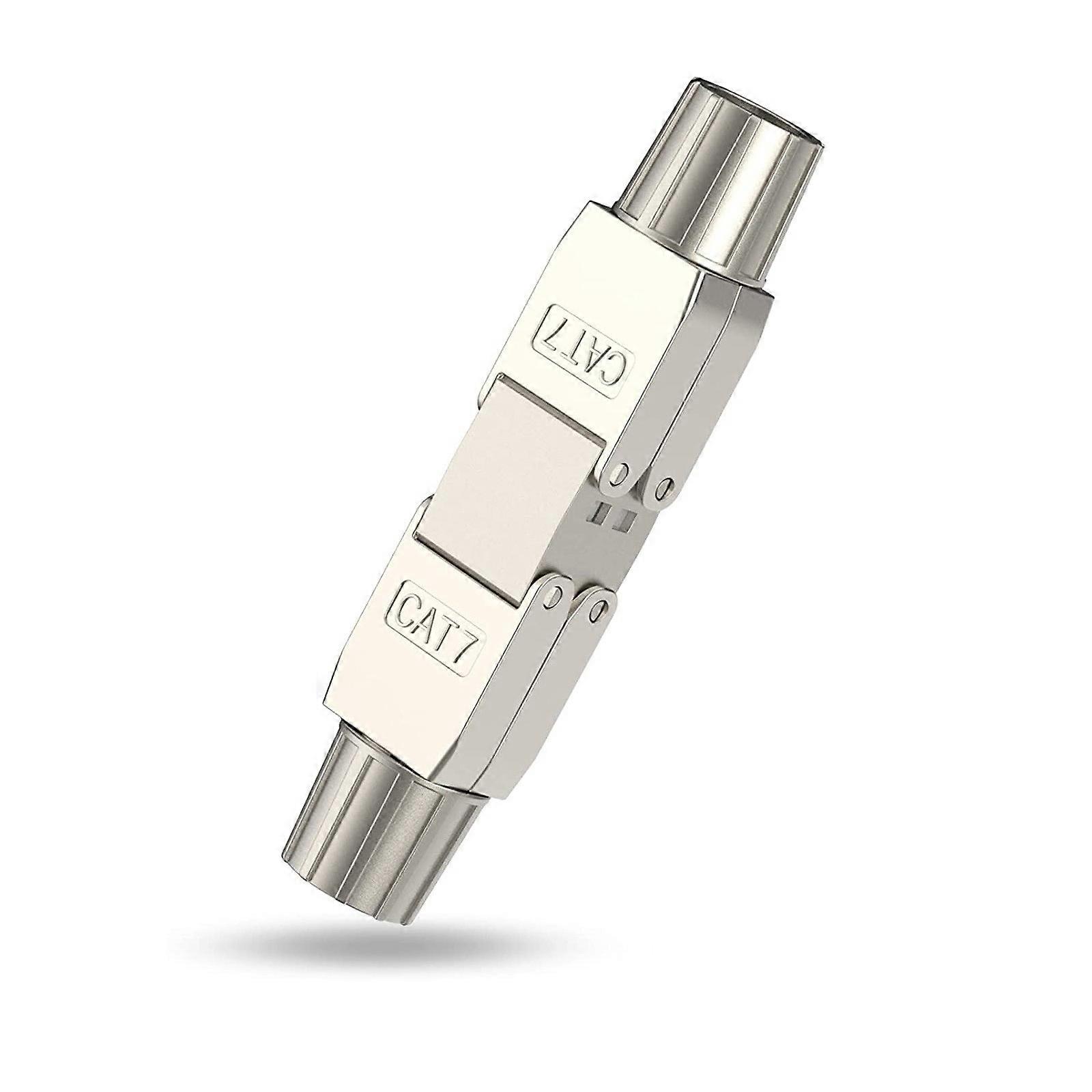 Mosiee CAT7 Network Cable Extender Connector Tool-Free Adapter Fully Shielded Module