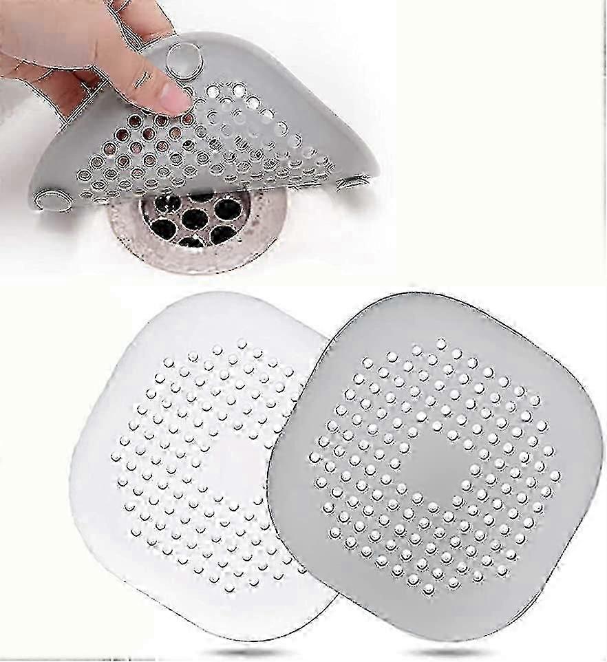 2 Pcs Silicone Drain Protector with Sucker,Sink Strainer-03