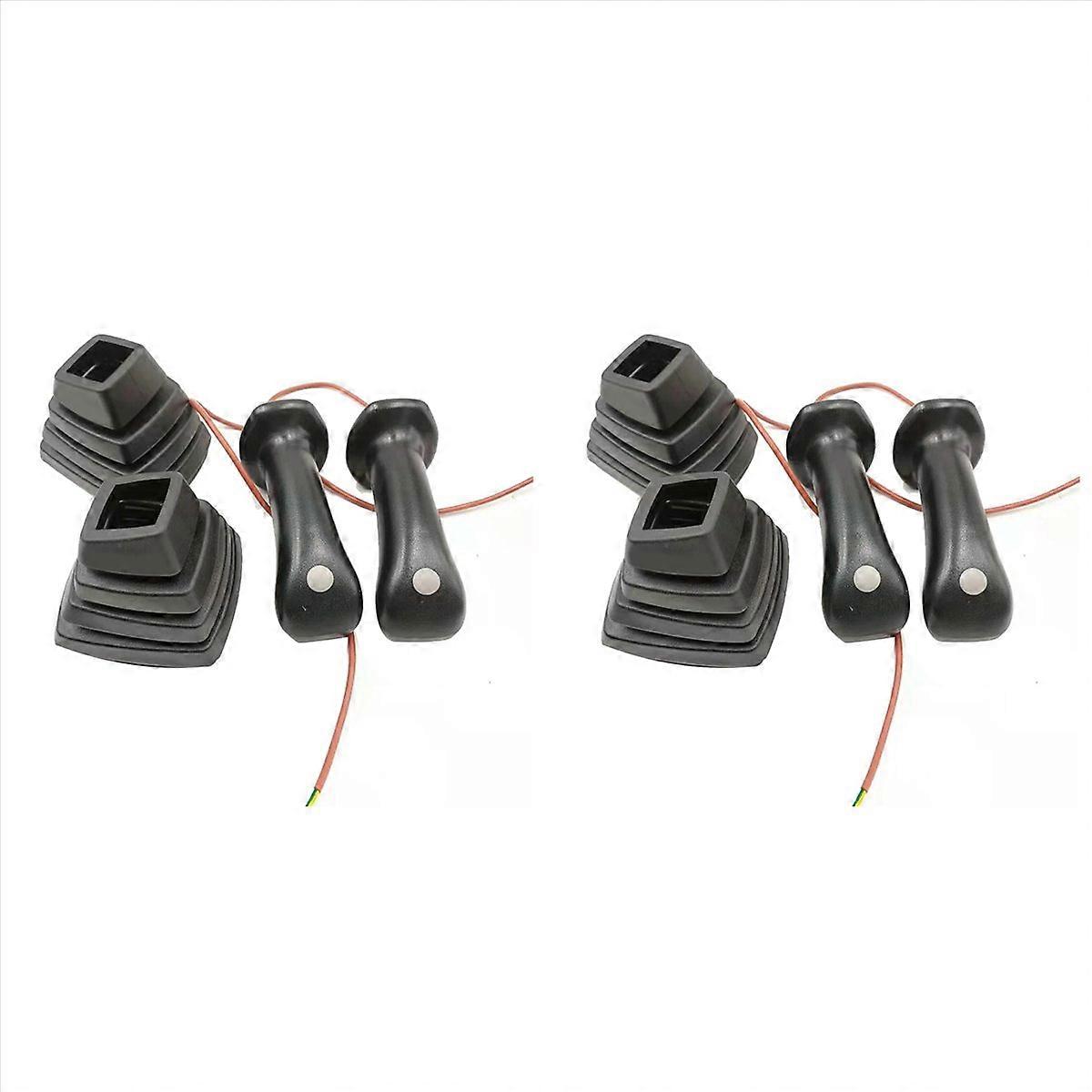 1Set L+R Excavator Joystick Assy Gears Handle with Dust Cover