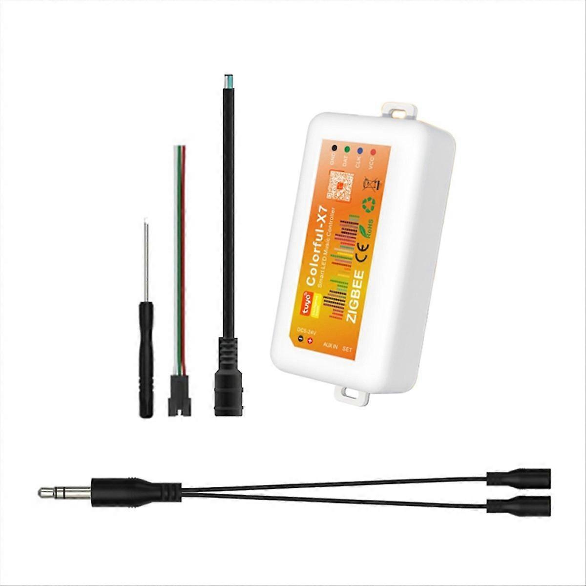 RGB LED Strip Light Controller DC5V-24V Tuya Zigbee Music Controller