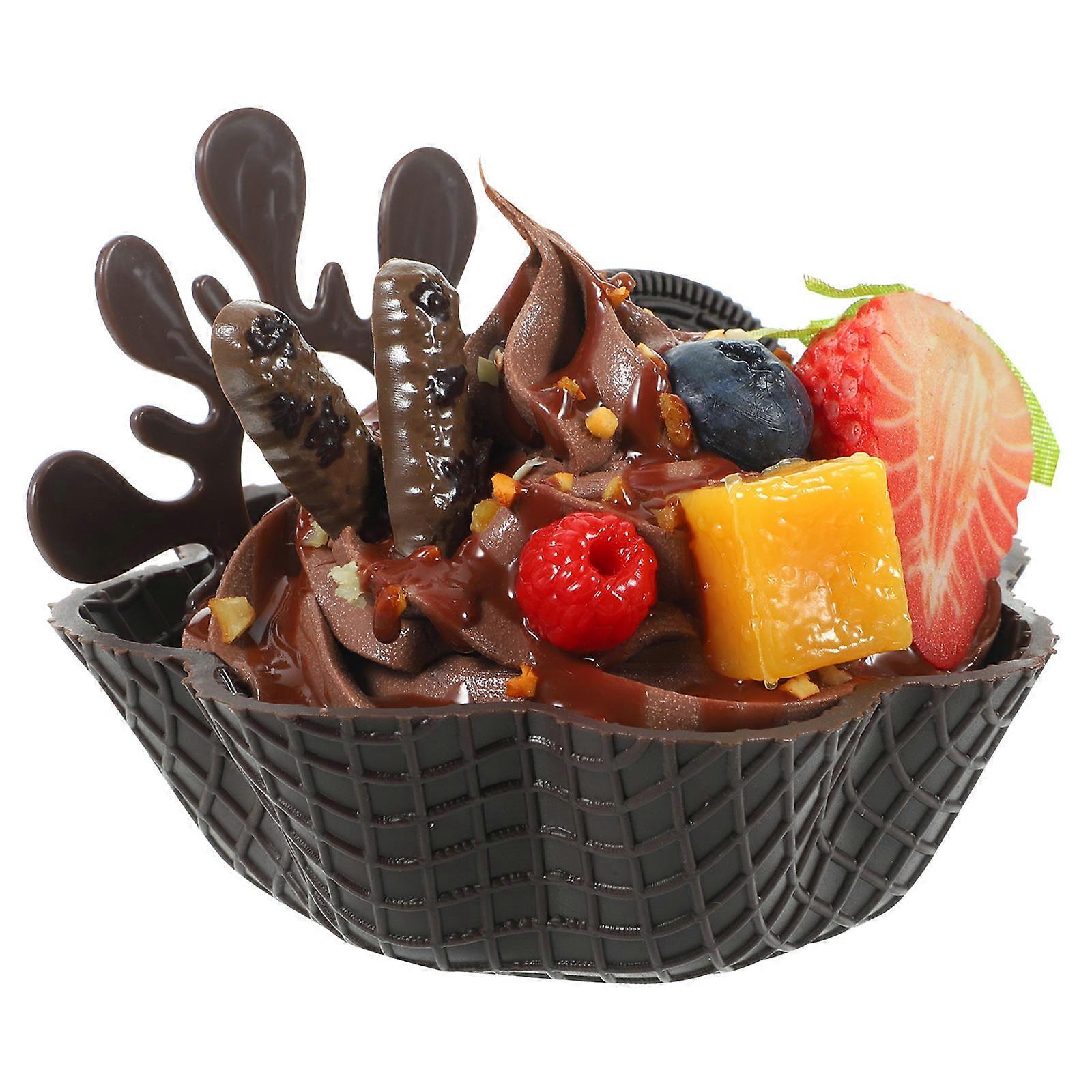 Fake Ice Cream Model Artificial Ice Cream for Decor Simulation One Piece
