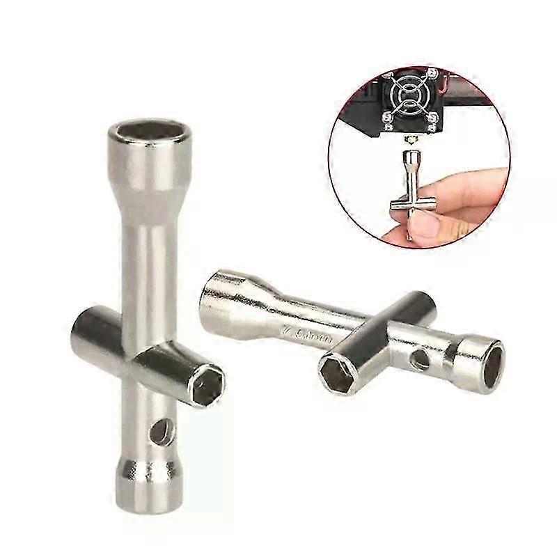 Hexagonal Cross Wrench Sleeve E3D V6 Nozzle Mini Spanner M2 M25 M3 M4 Screw Nut