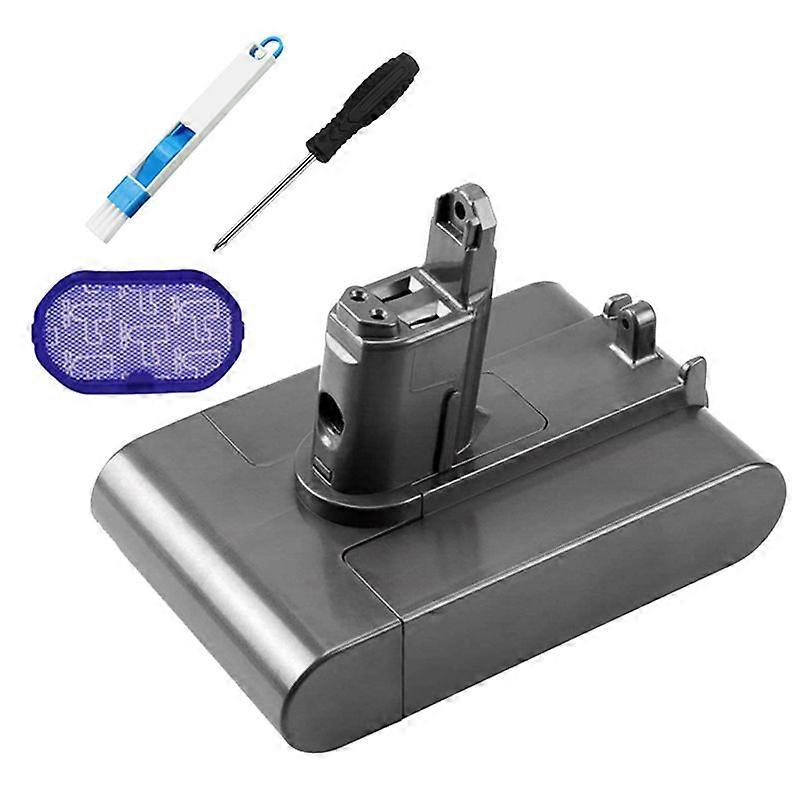 22.2V Replace DC34 Li-Ion Vacuum Battery Adapter+Filter Kit