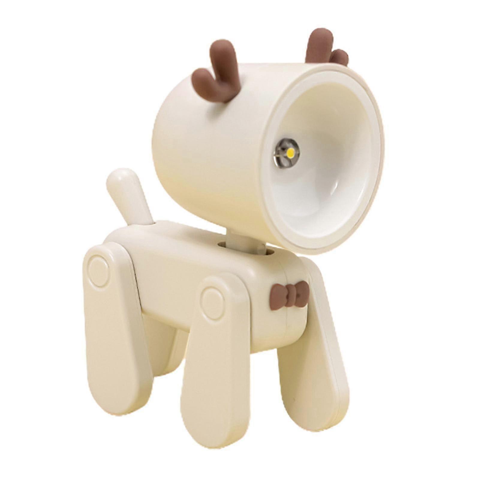 Flicker-Free Reading Light for Students with Adorable Cartoon Puppy Appearance