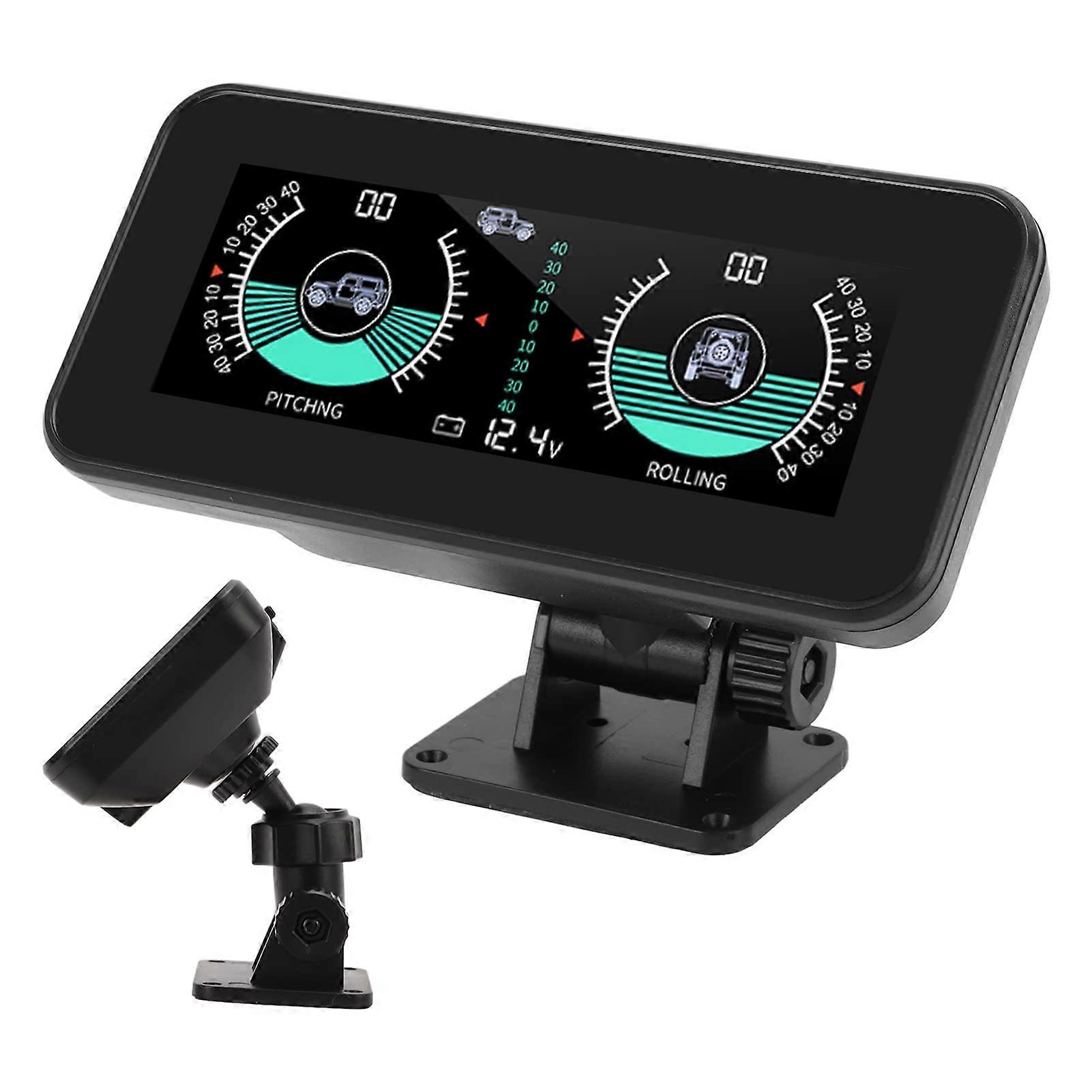Car Inclinometer Off Road Pitch and Roll Gauge with HD LCD Display and RealTime Angle Monitoring