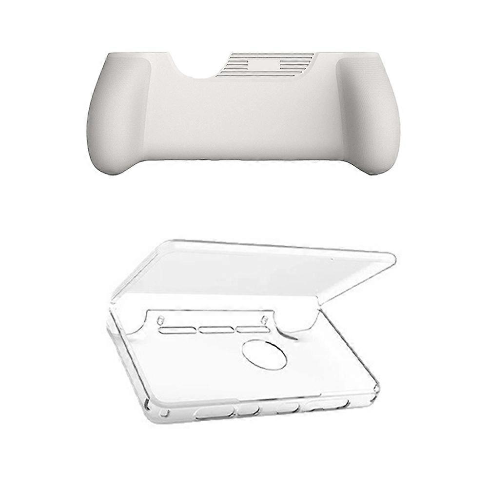 For AYN THOR Dual Screen Flip Up Handheld Device Gaming Accessories TPU Protective Console Grip C