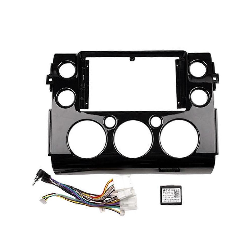 Car 9" Android Navigation Bezel Frame with Power Harness for Toyota FJ-Cruise 2007-2013 Radio Screen DVD Panel Cover
