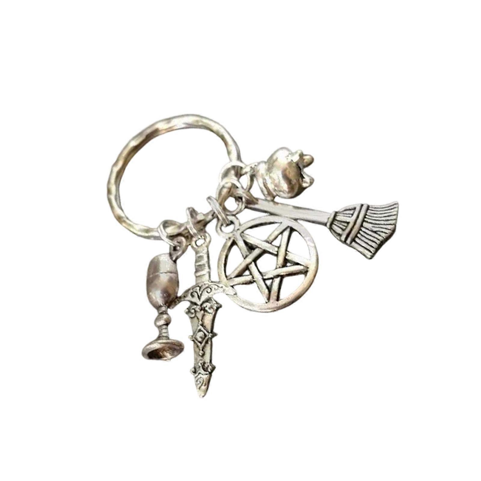 Versatile Keychain Tool Gothic Designs Alloy Craft for Emergencys Preparedness and Individual Styles Multicolor