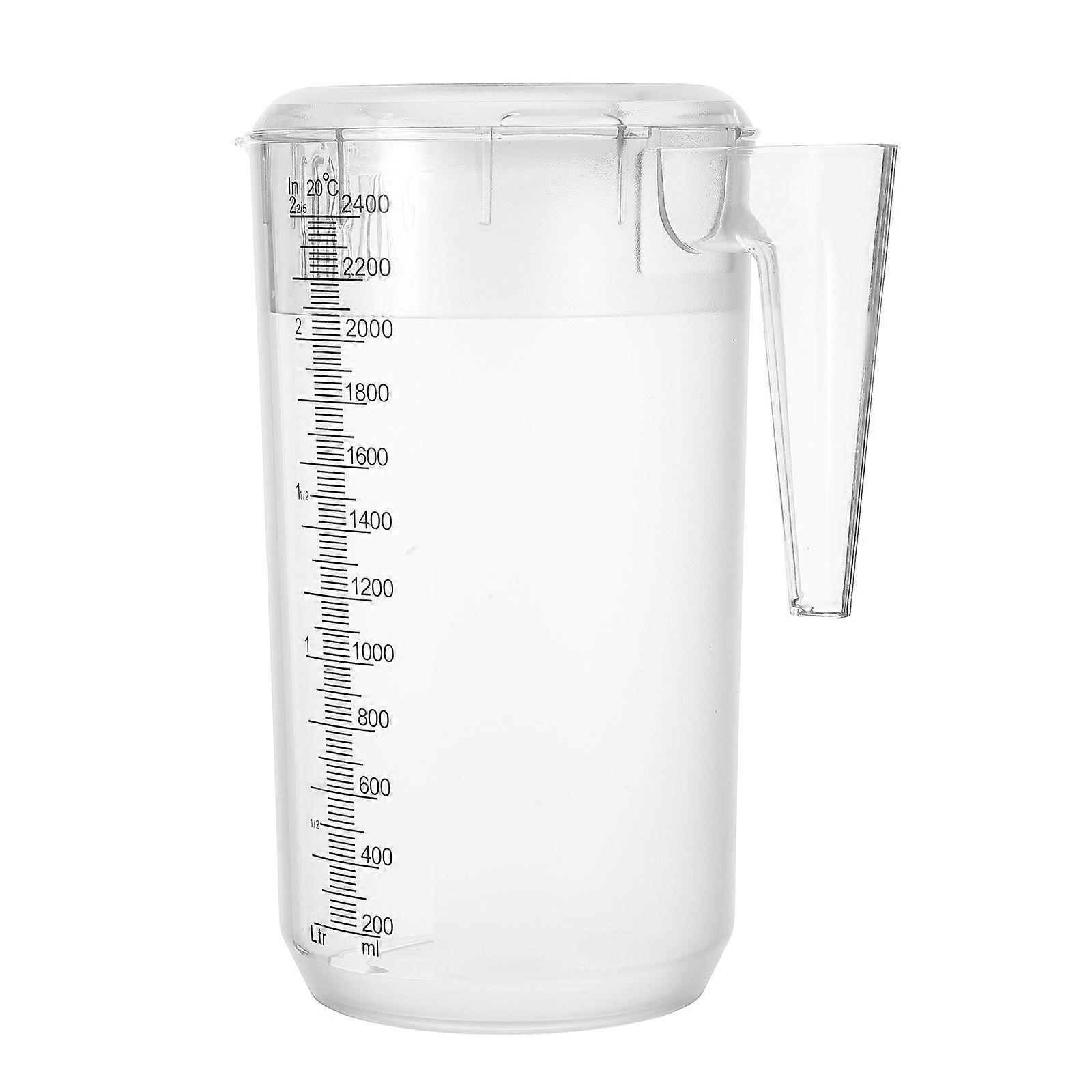 Plastic Juice Pitcher with Lid for Cold Water 2400Ml Home Use
