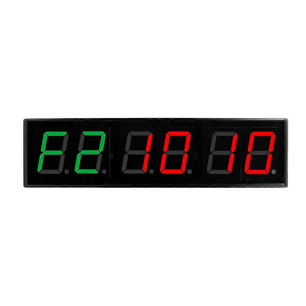 Screen Gym Timer 1.5 Inch Digits Count Down/Up Timer Boxing Cycle Interval Clock Stopwatch Fitness Training US Plug
