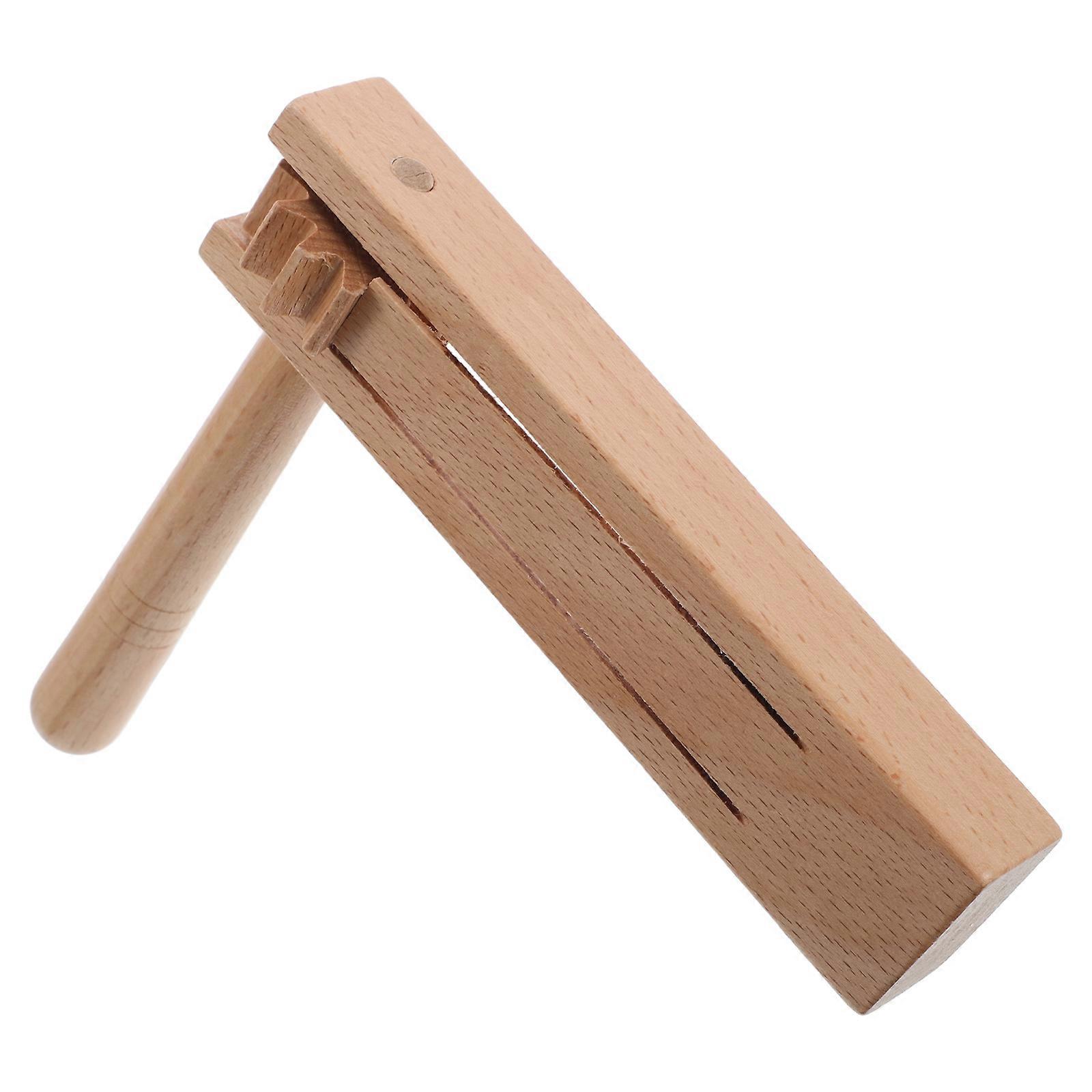 Wooden Handheld Percussion Instrument for Party Use with Durable Wood