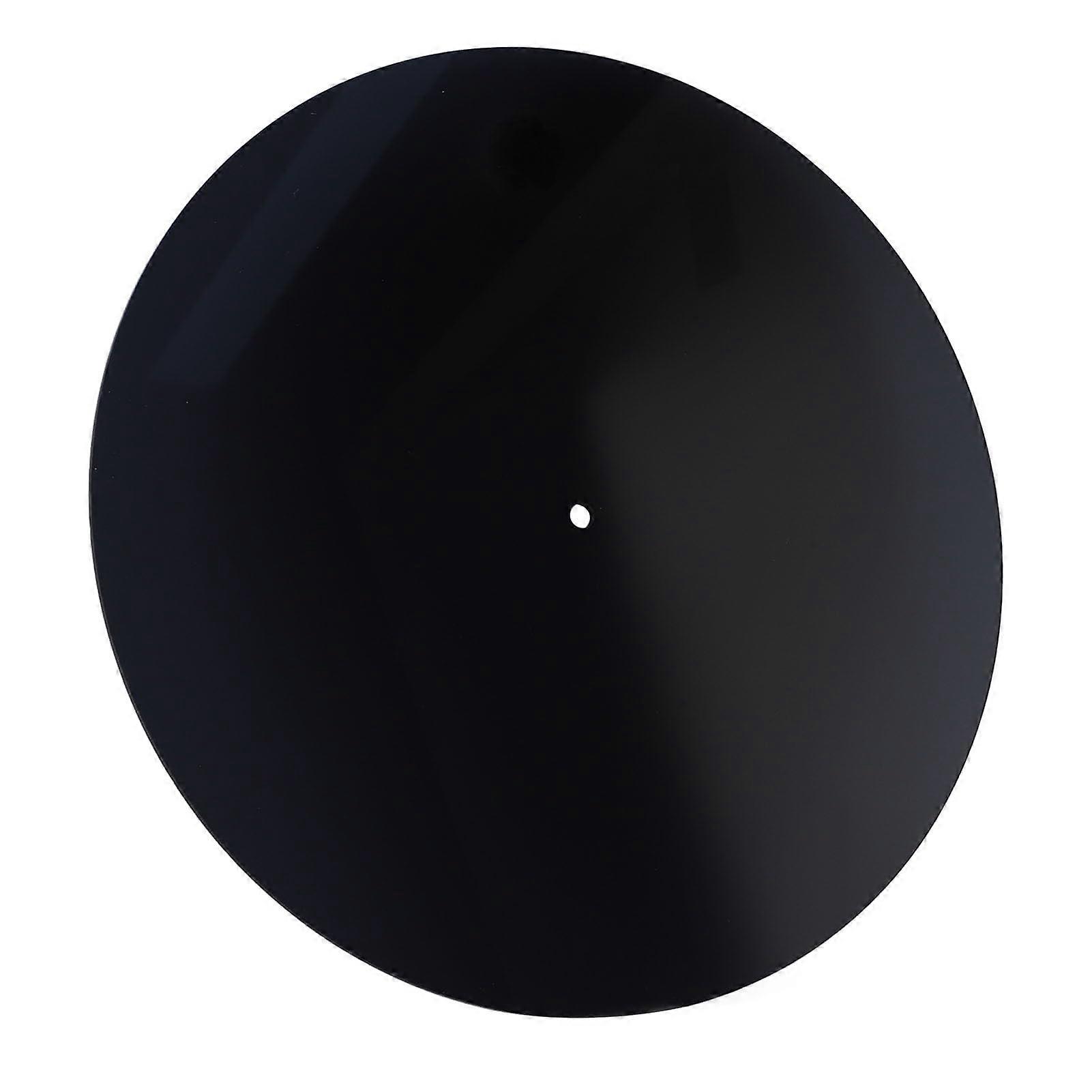 Acrylic Turntable Mat AntiStatic Slipmat For 12Inch LP Records Black Reduces Noise From Static And Dust