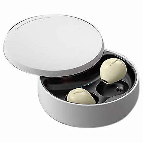 Mini X21S Bluetooth 5.0 Wireless Earbuds Wireless Charging Case Skin Tone InEar Design Compatible With Android iPhone