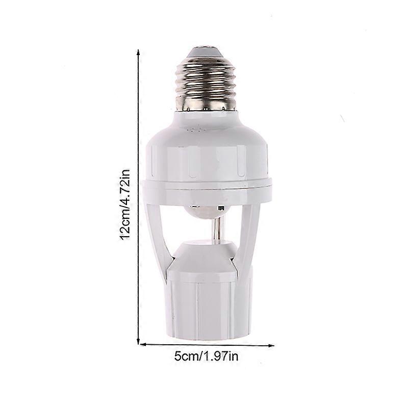 360 Degrees Human Induction Motion Sensor Lamp Socket Base AC85-265V Delay Time Switch E27 Base Holder Socket Adapter
