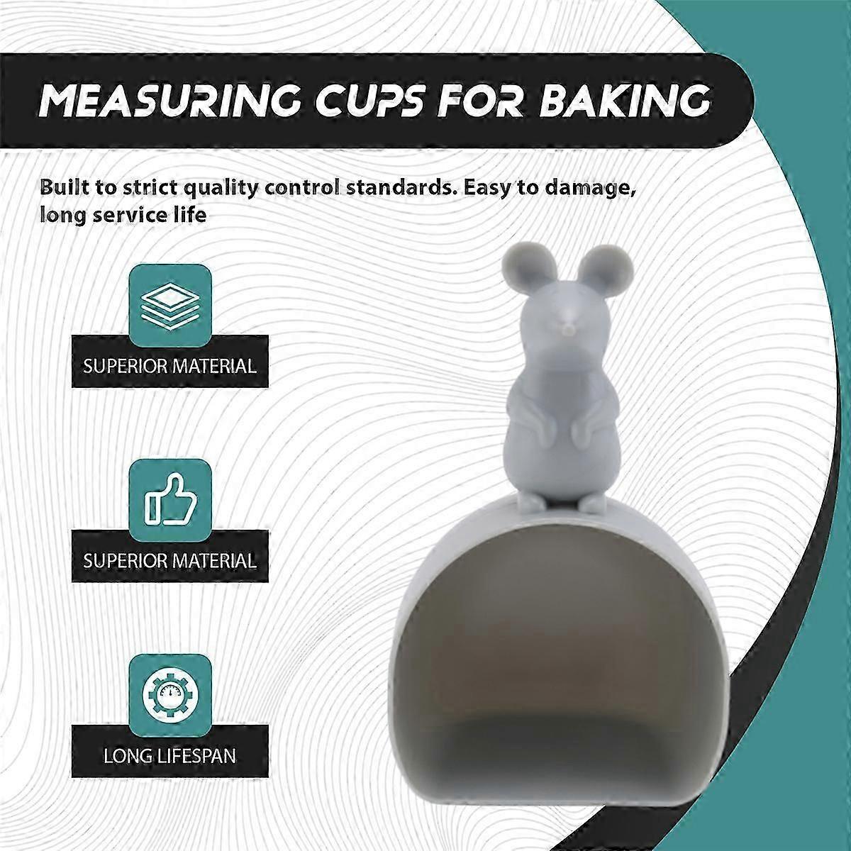 1Pcs Plastic Mouse Shape Rice Measuring Cup Kitchen Gadgets & Tools