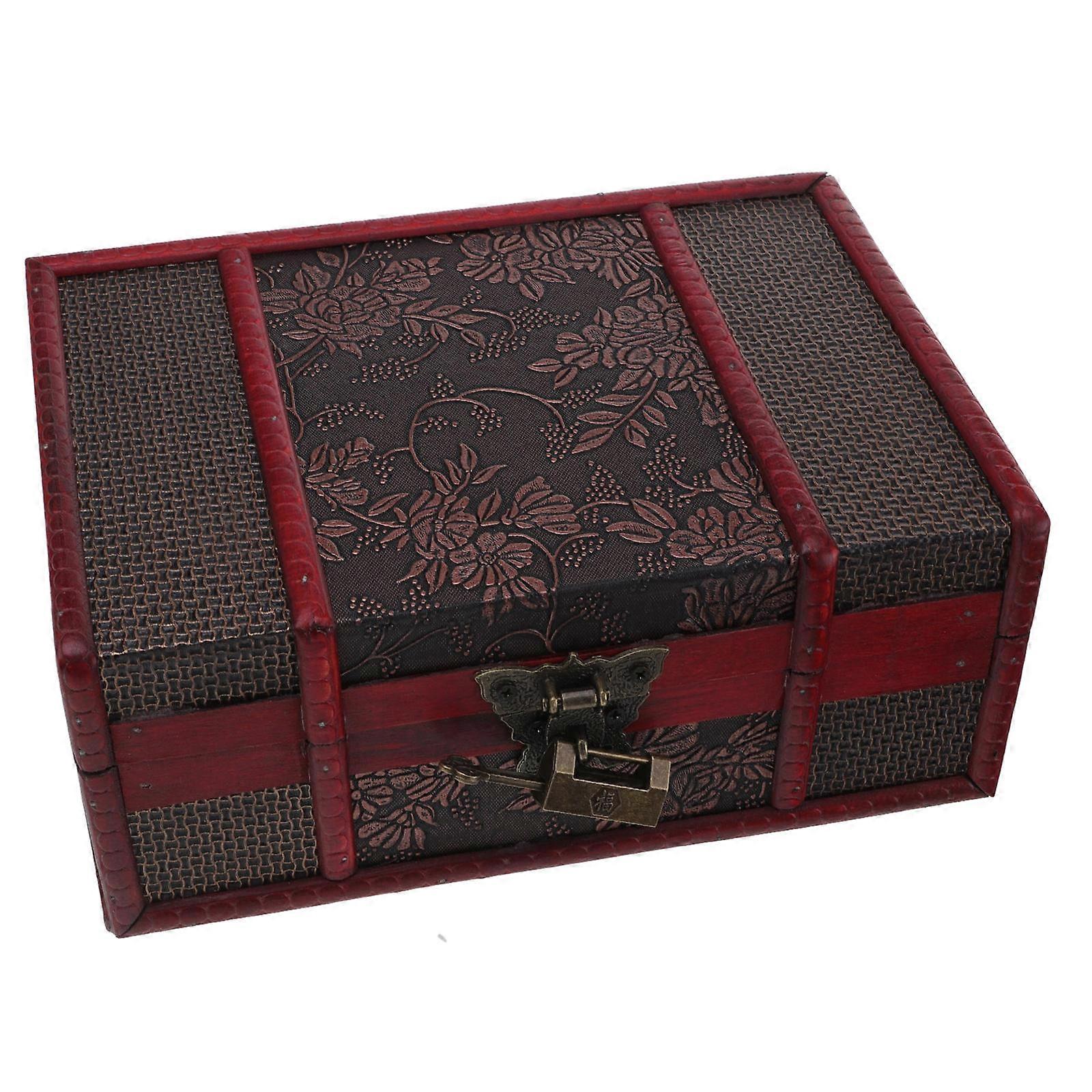 Decorative Book Box for Storage Use 2Pcs Multi-Purpose Wooden Storage Container