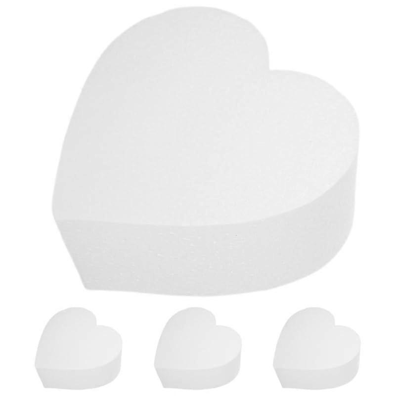 Heart Shaped Cake Dummy 5.9 Inch Foam Cake Model for Decorating Practice Wedding Display Party Centerpieces