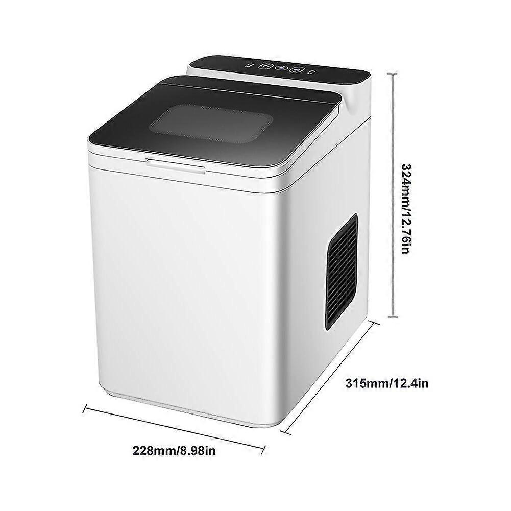 Electric Ice Maker Countertop Ice Cube Making Machine 10-12kg/24h Automatic Water Filling Bullet-shaped Ice Maker For Home Bar