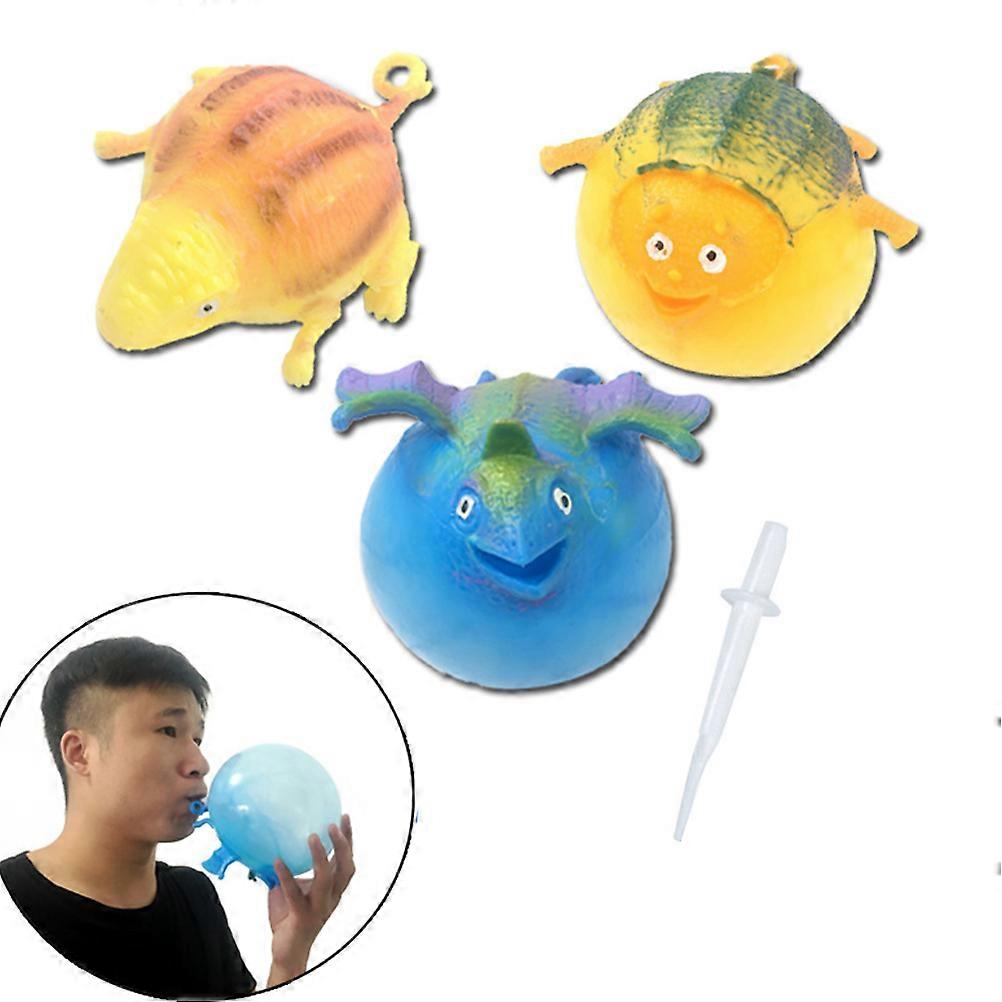 Decompression Toy Dinosaur Pattern Stress Relief Ball for Relaxation 5Pcs