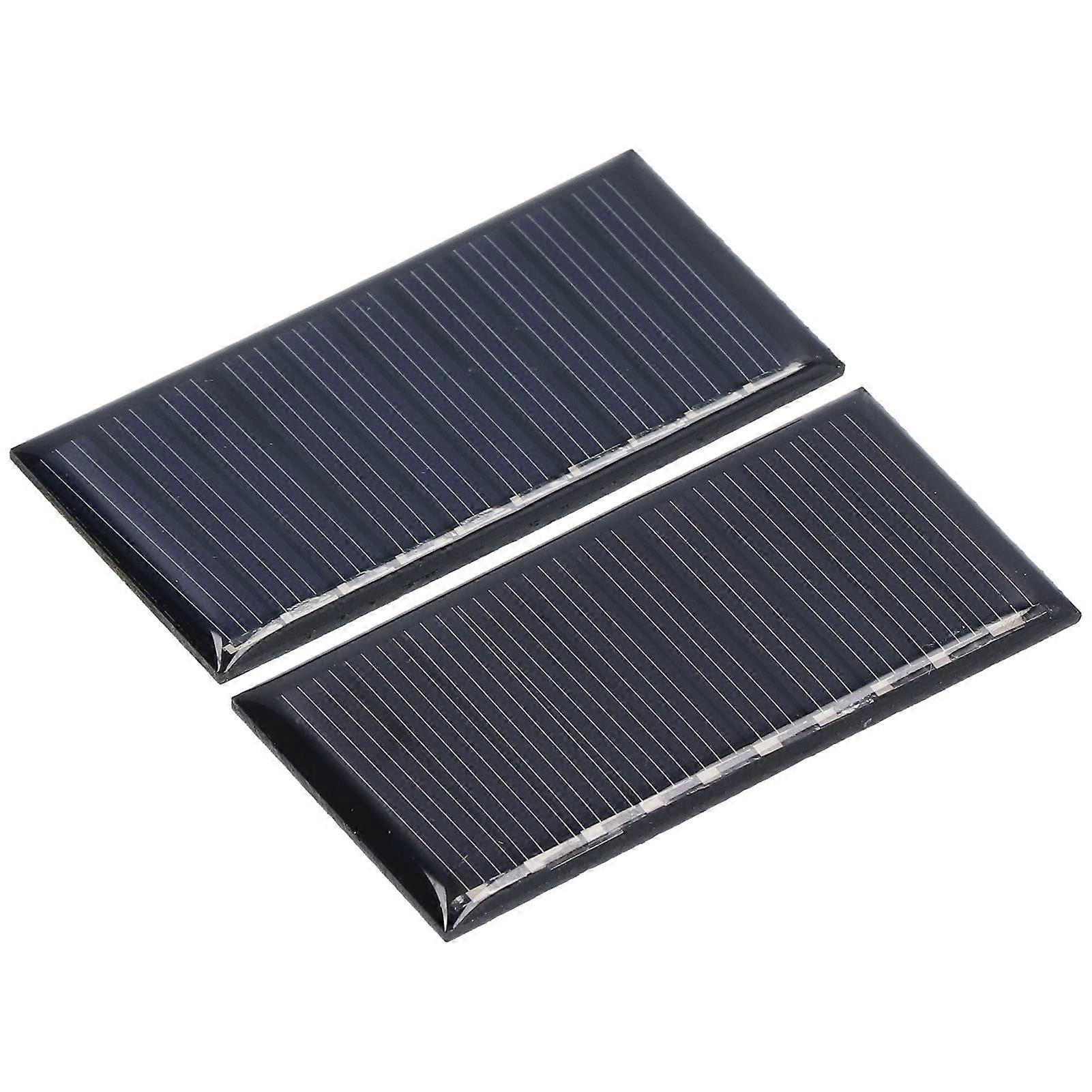 2Pcs 5V Mini Solar Panel Polycrystalline Weatherproof for DIY Projects and Outdoor Lighting