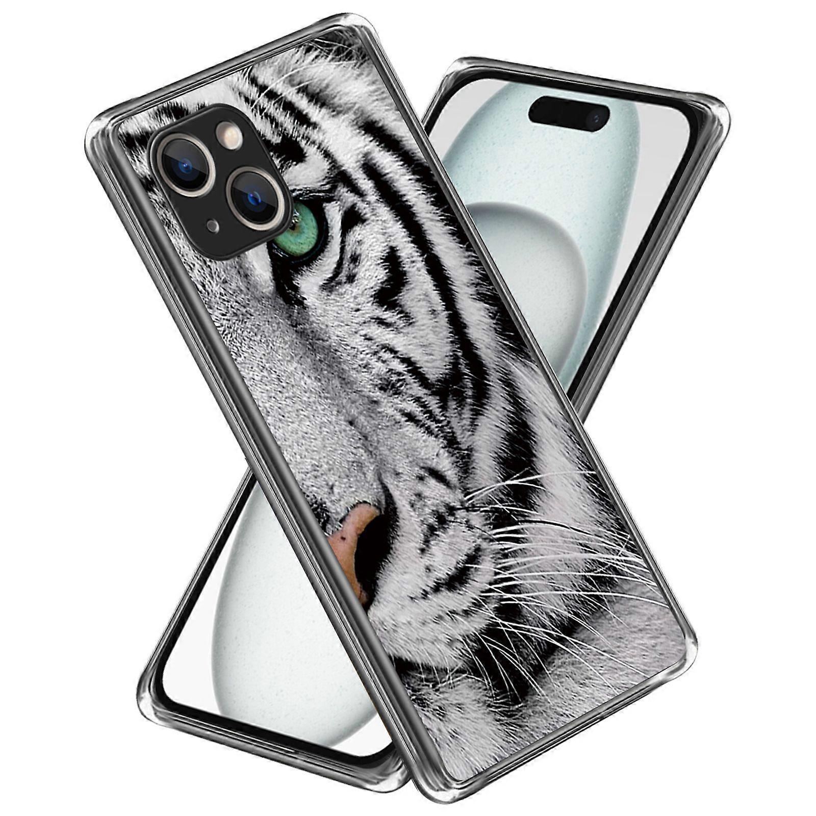 For iPhone 15 Plus TPU Case Anti-scratch Pattern Printing Phone Back Protector