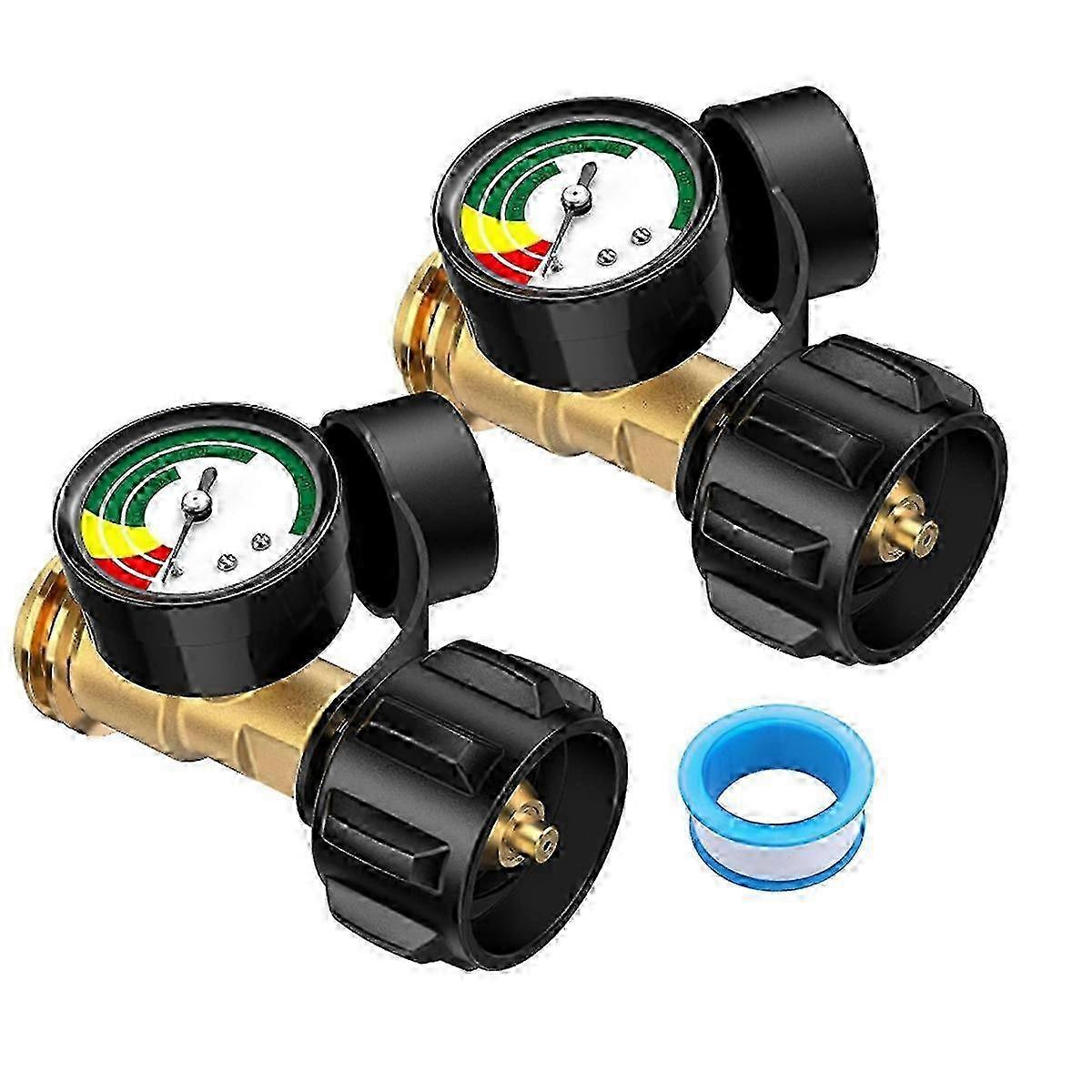 Propane tank level gauge for grill - 2 pack pressure indicator