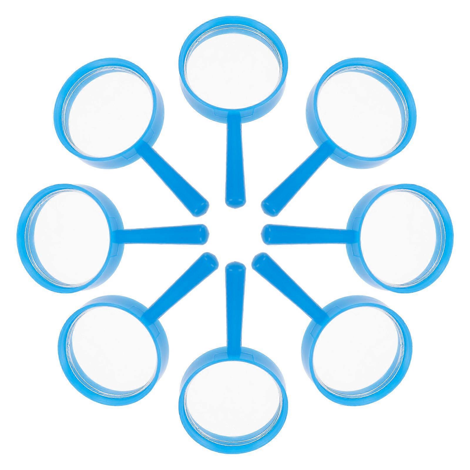 Simple Magnifying Lens Mini Portable Magnifier for Observation 15Pcs