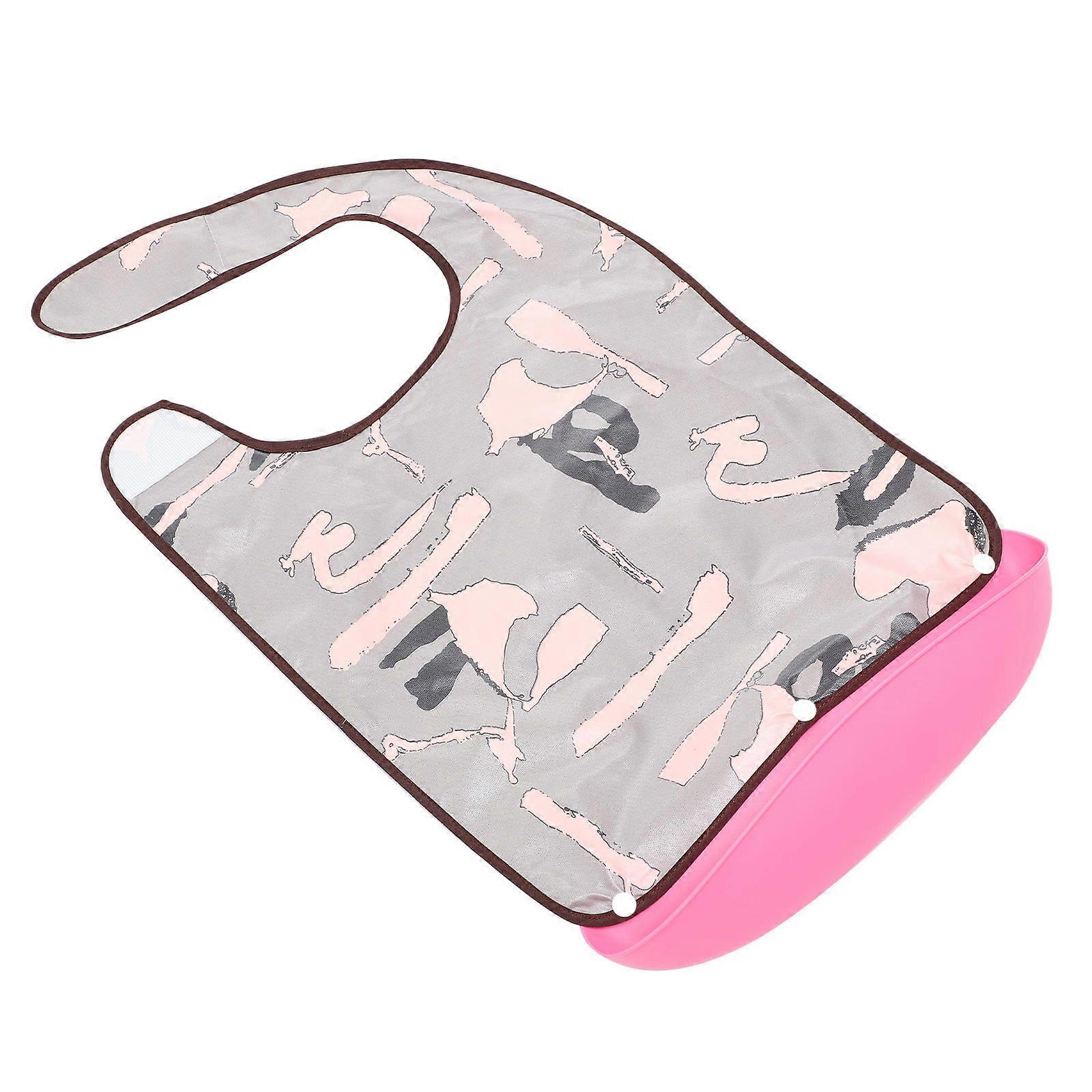 Protective Waterproof Elderly Bibs for Home Use TPU 64X36CM 1Set