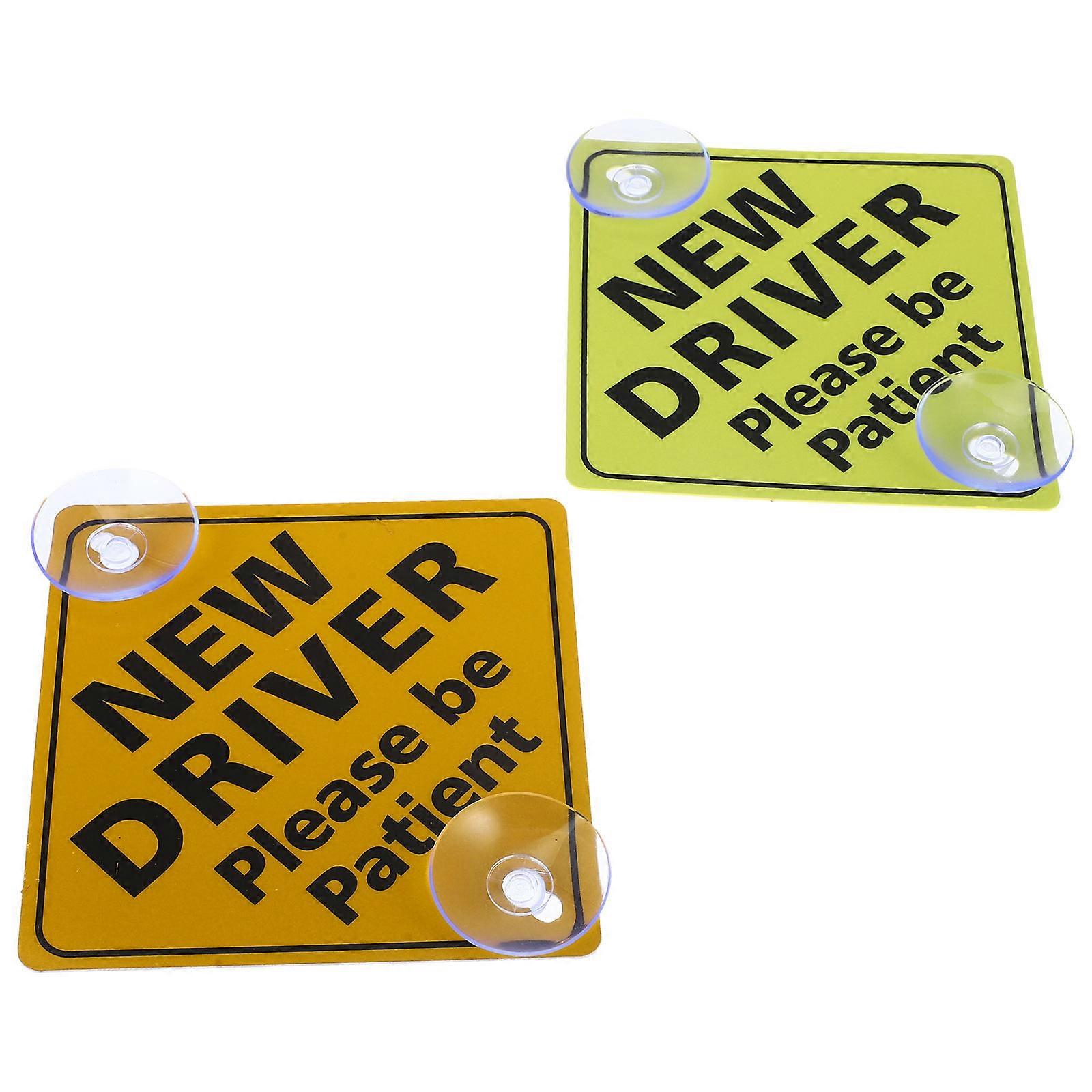 New Driver Reflective Car Stickers for Night Safety Including 2Pcs Set