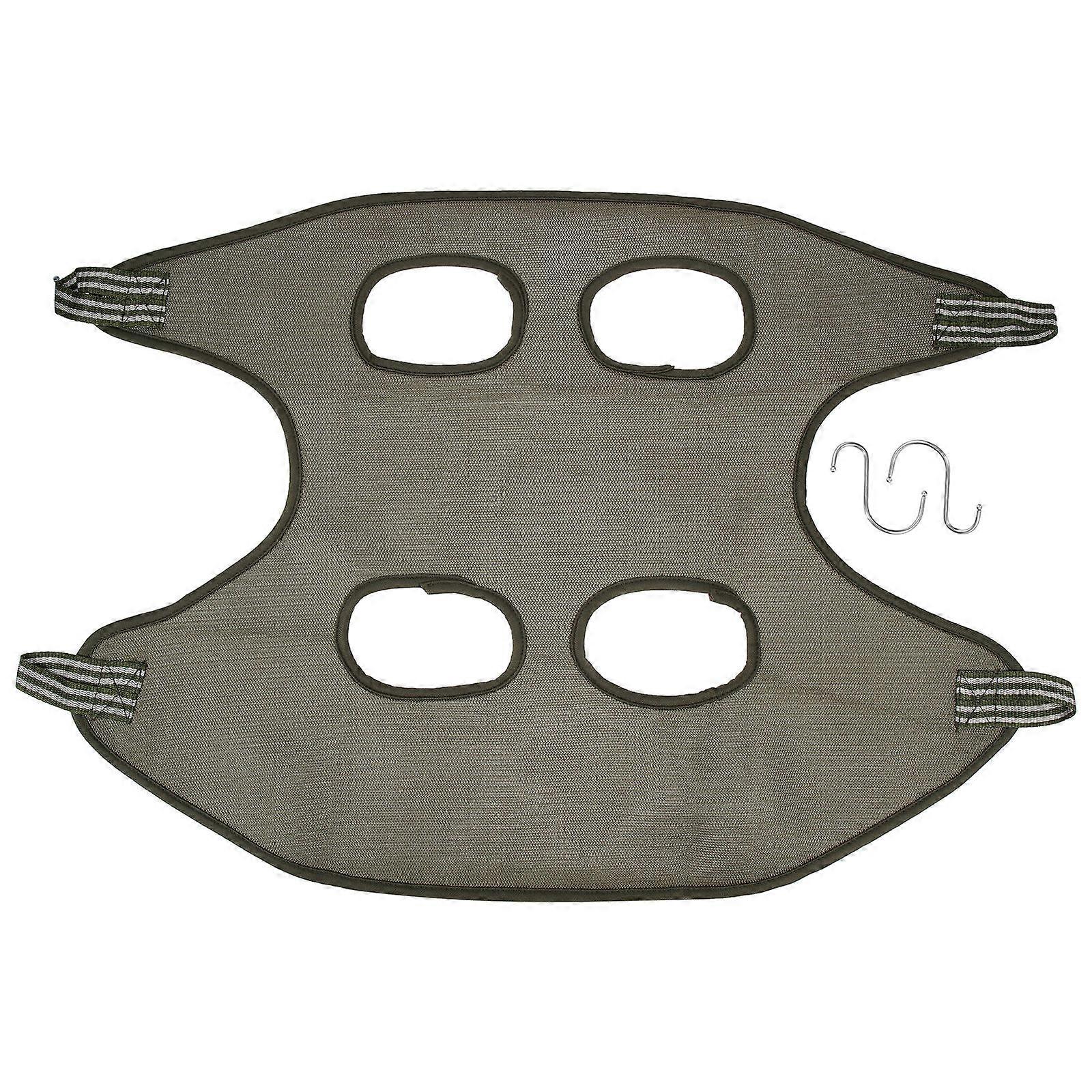 Cat Sleeping Bed Set For Pets In Grooming And Resting Olive Green Material With Elevated Bed Function 1Set