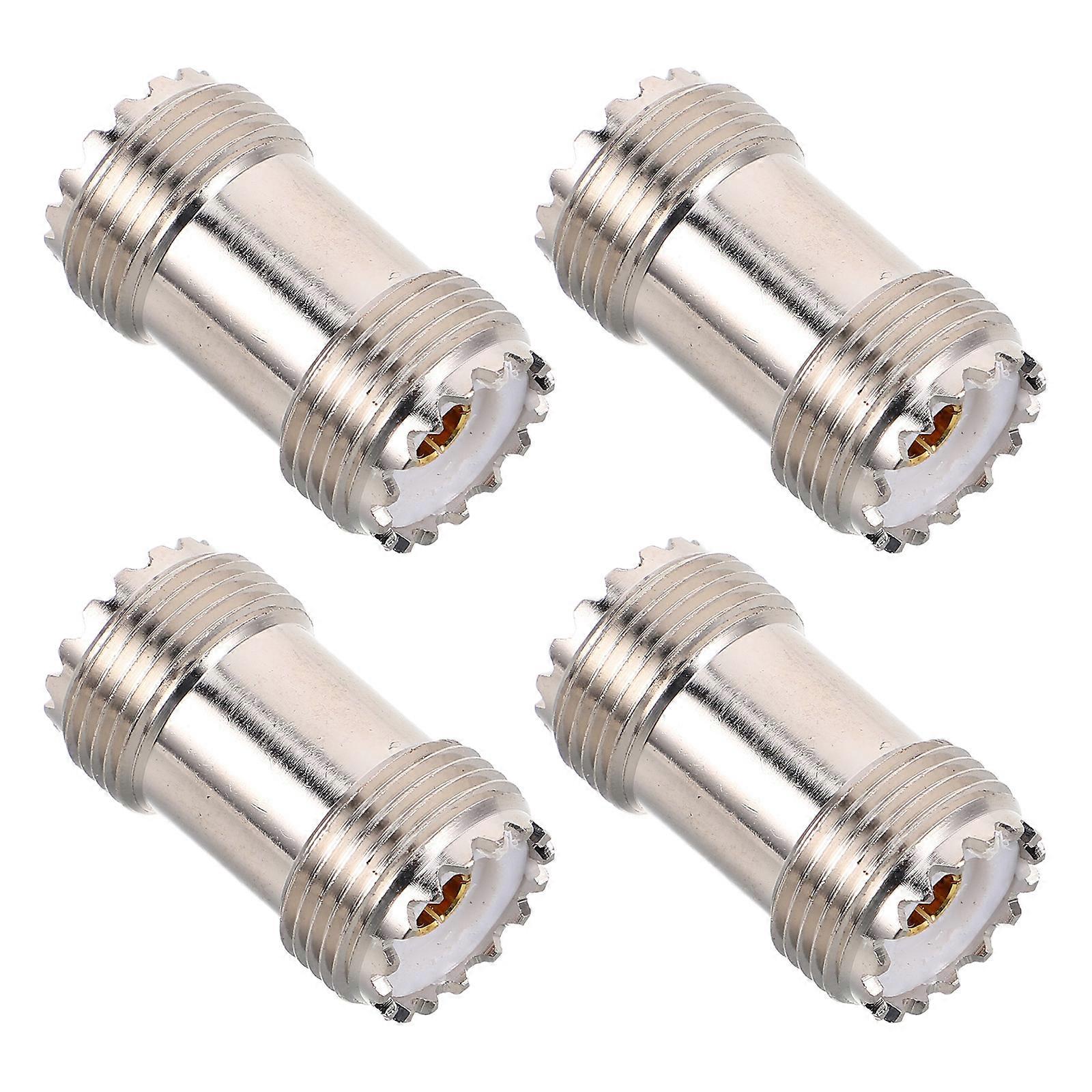 4Pcs Uhf Pl259 So239 Sl16 Coaxial Connector for Intercom Durable Kit