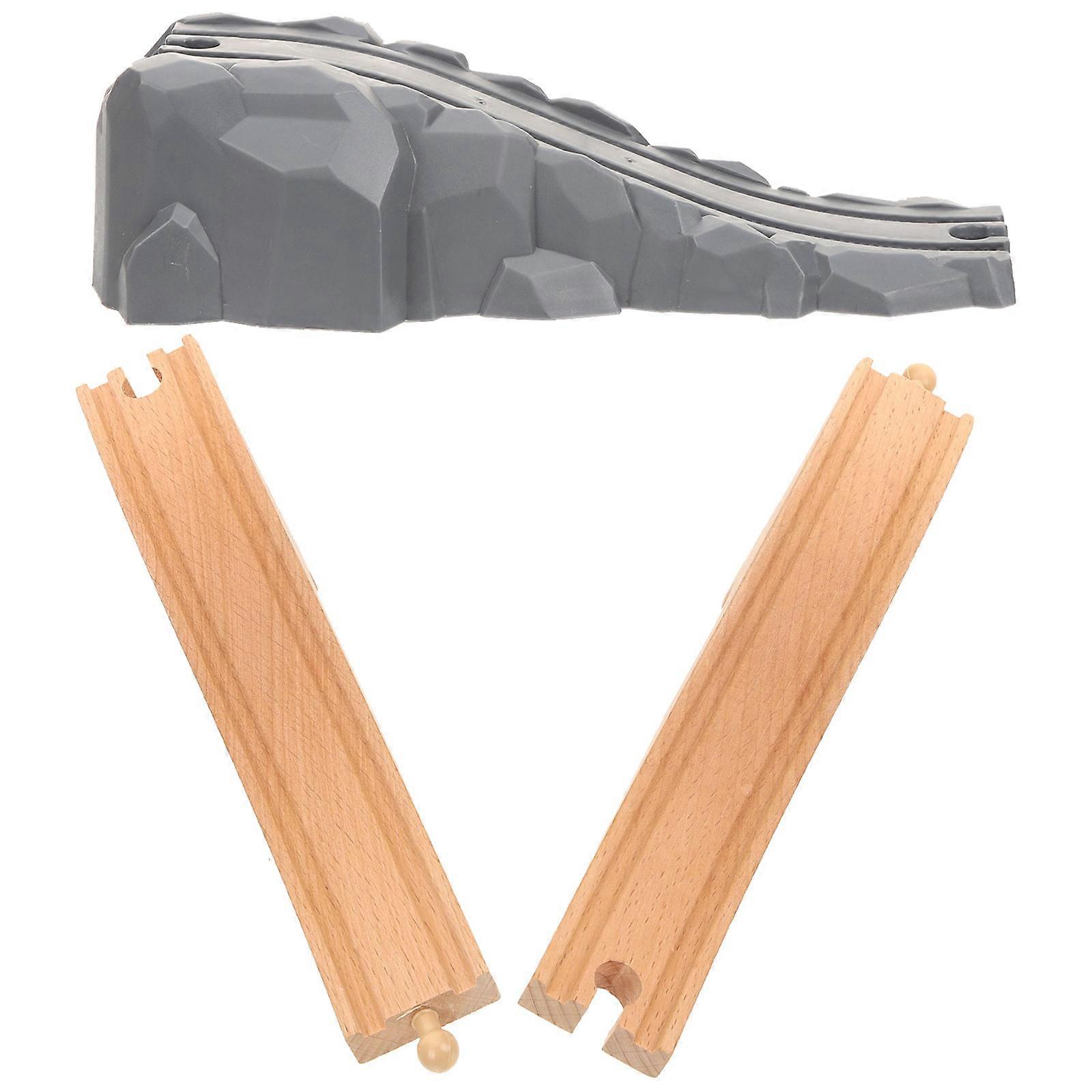 Fire Train Bridge Toy Train Track Accessories for Playing 2Pcs