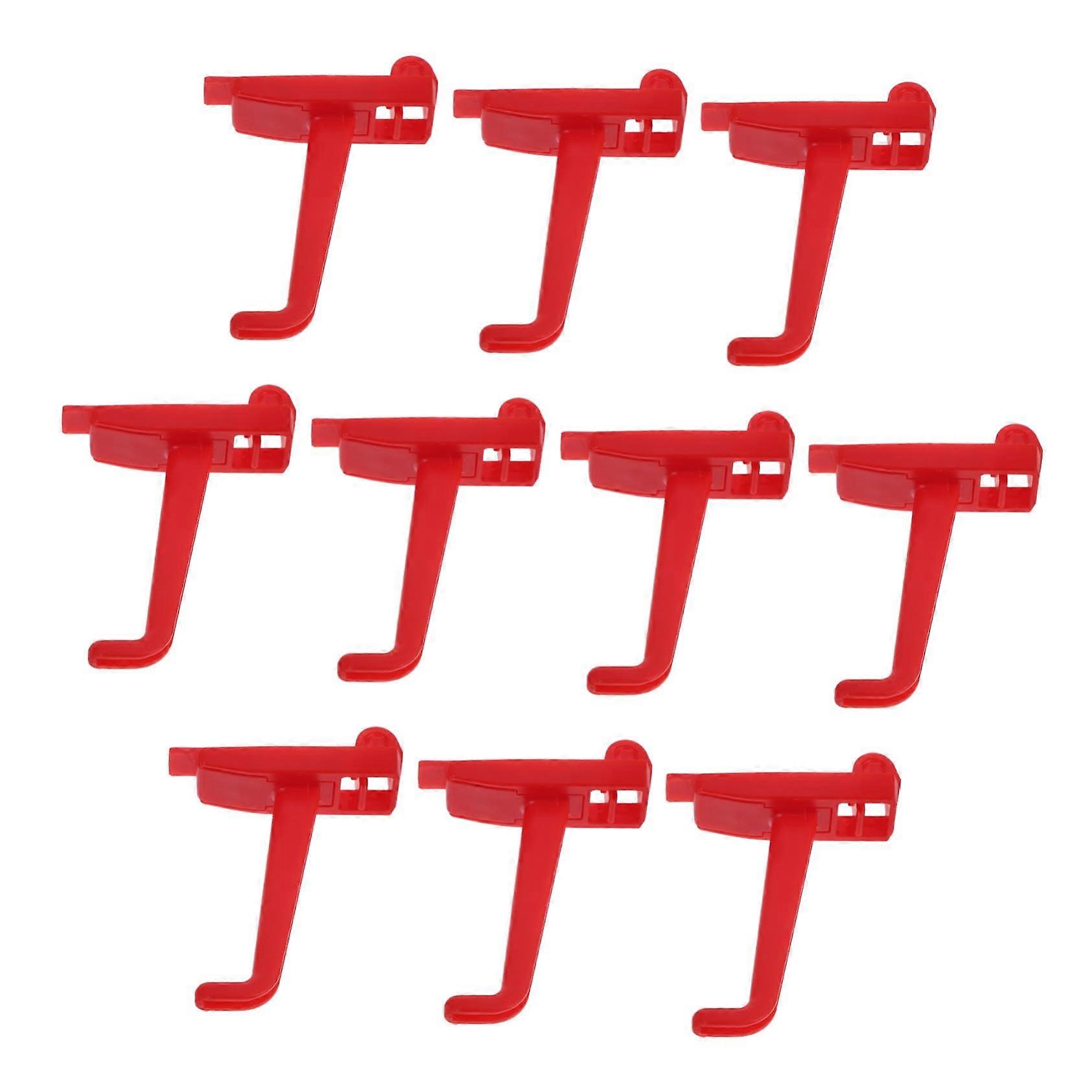 10pcs Plastic Pegboard Hooks Garage Tool Organizer for Wall Storage and Easy NoTool Setup